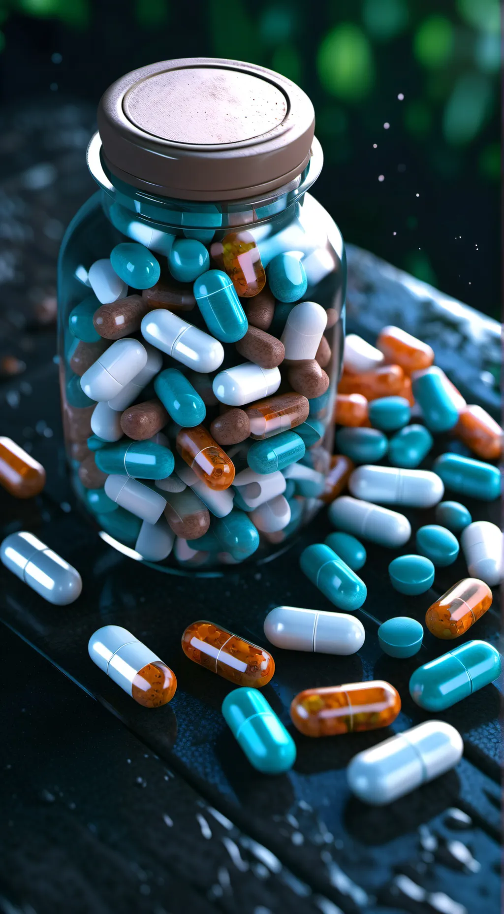 ai character: pregnant pill background