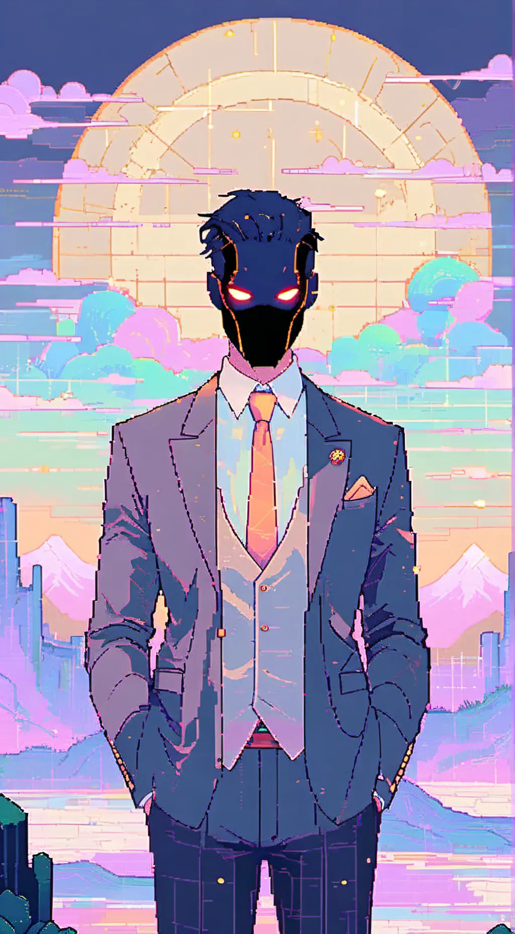 ai character: Arcade background