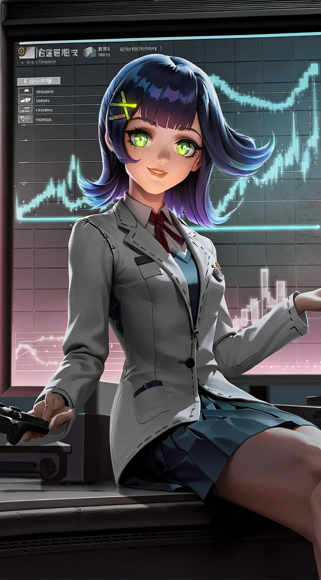 ai character: Mika.exe background