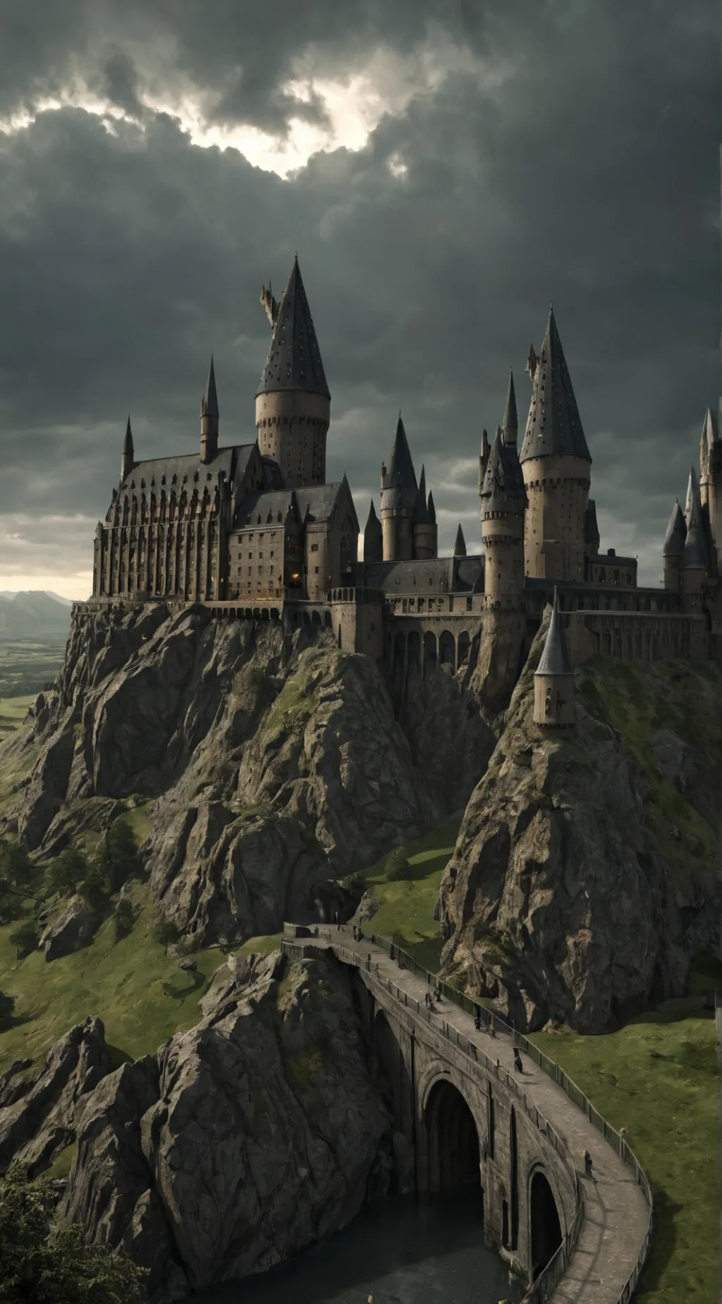 ai character: Hogwarts  background