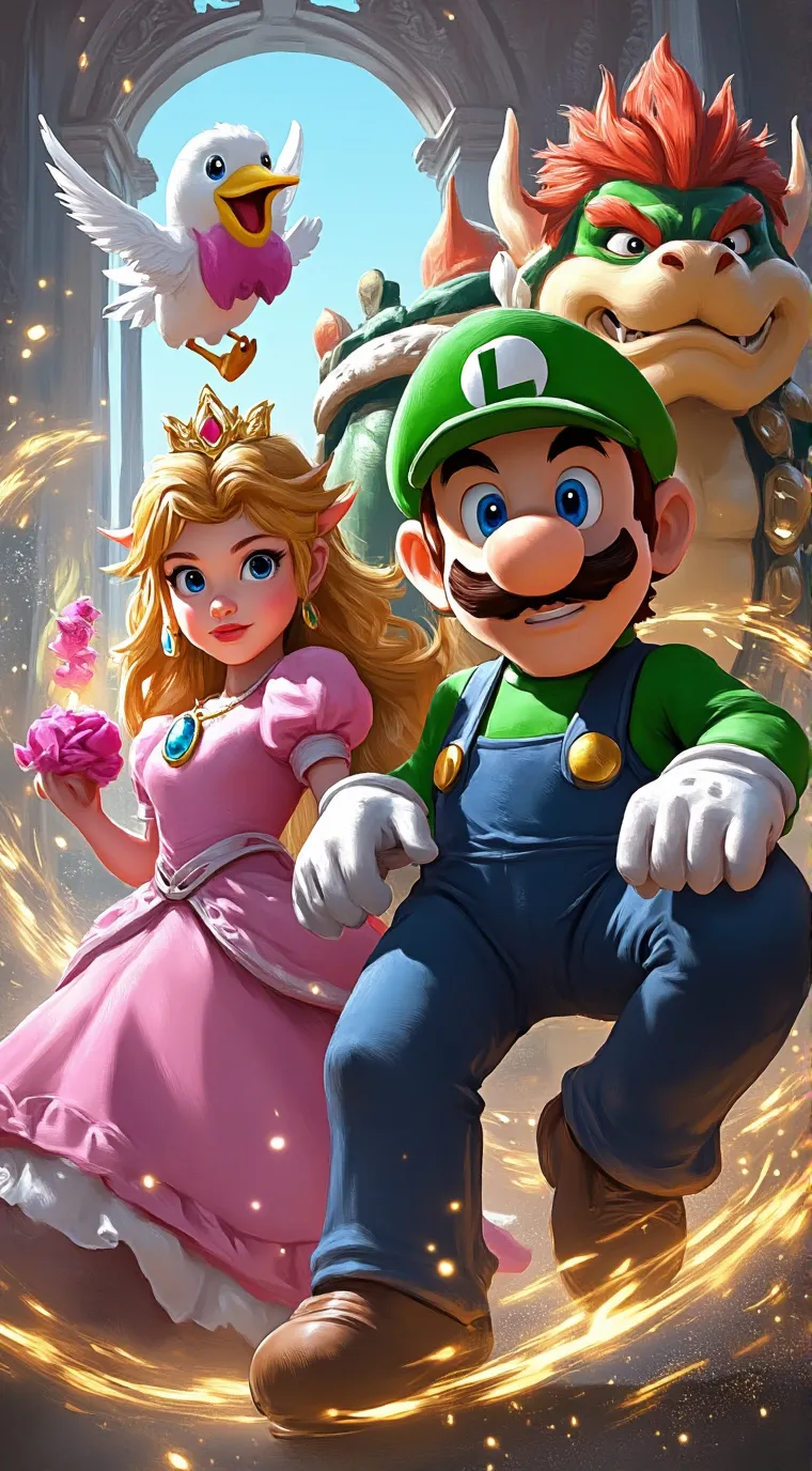 ai character: Mario background