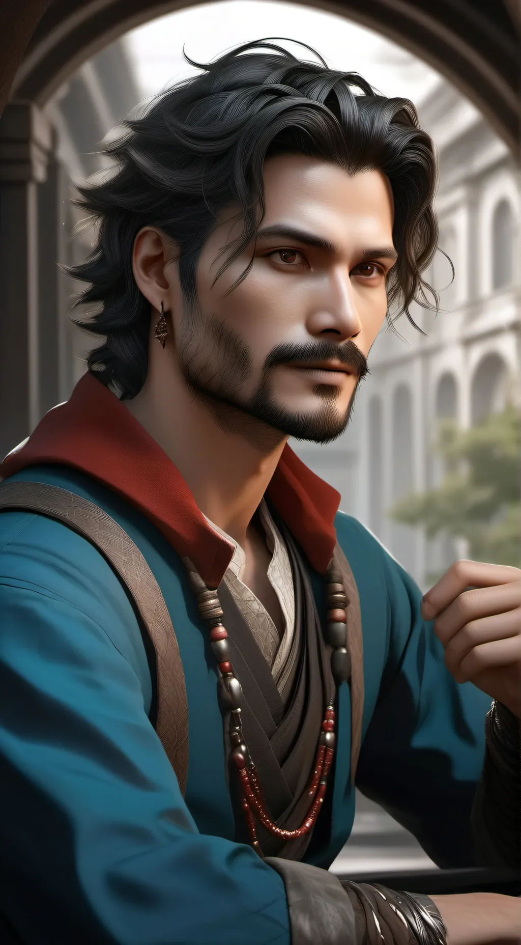 ai character: Dimitre  background