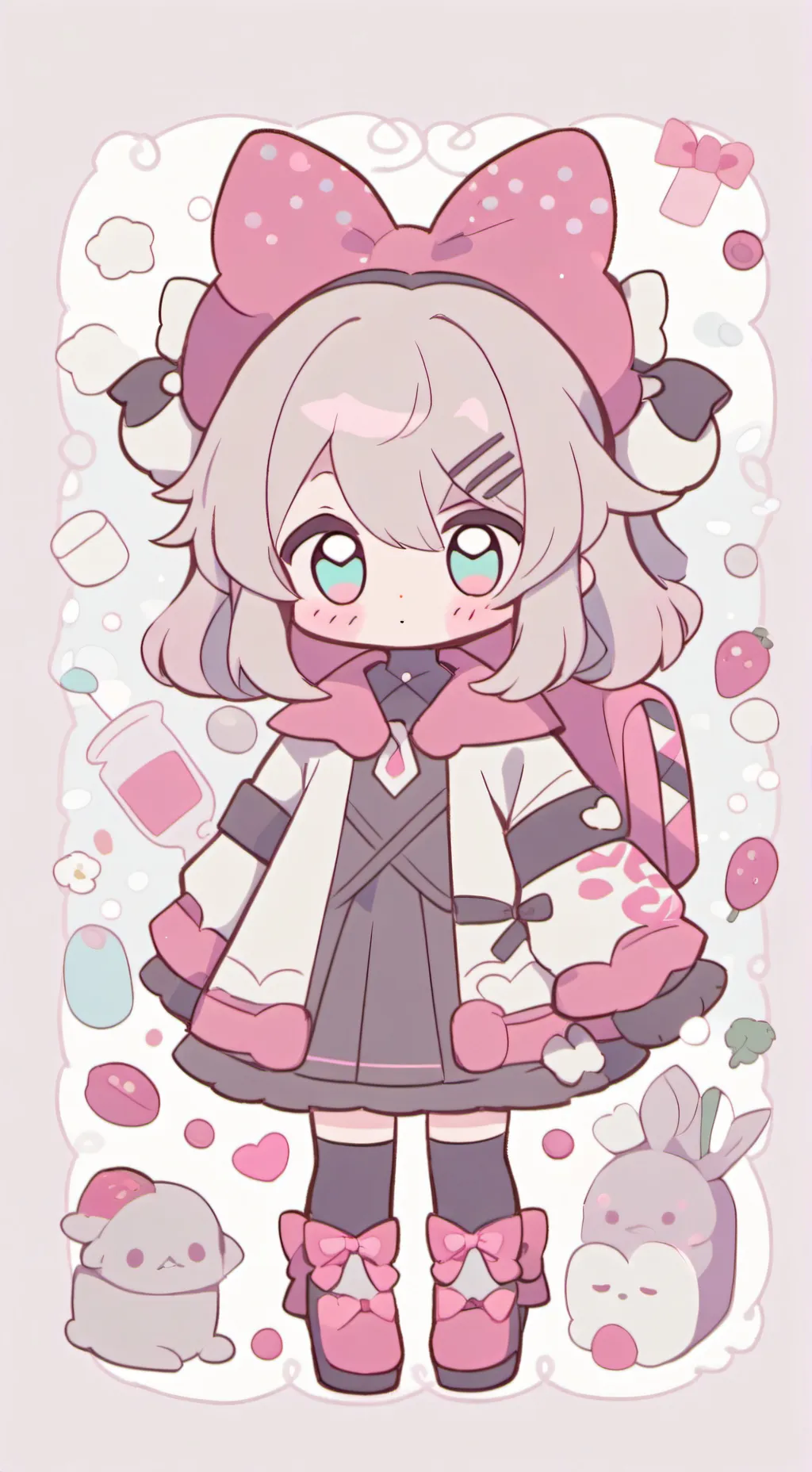 ai character: чиби background
