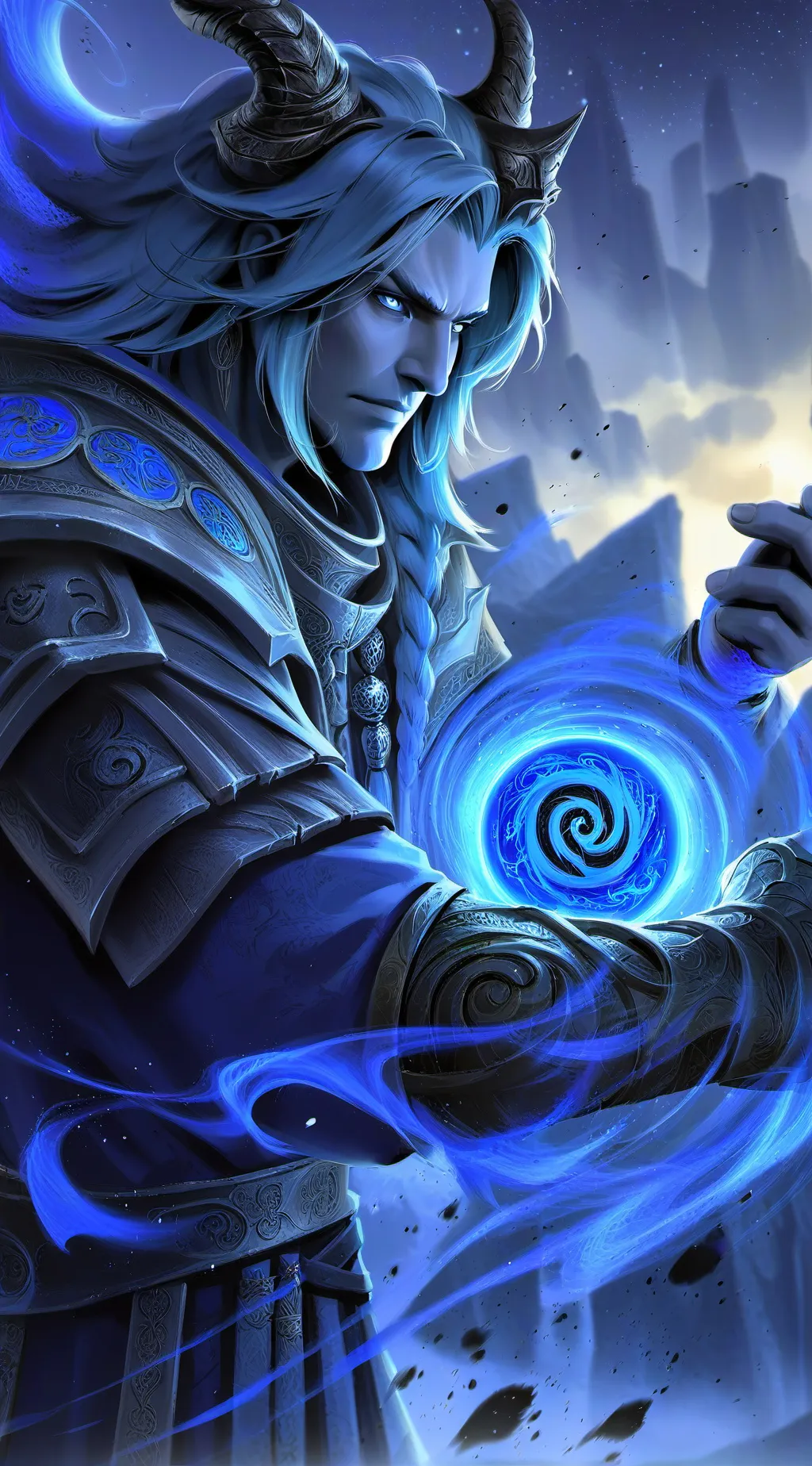 ai character: Darkness background