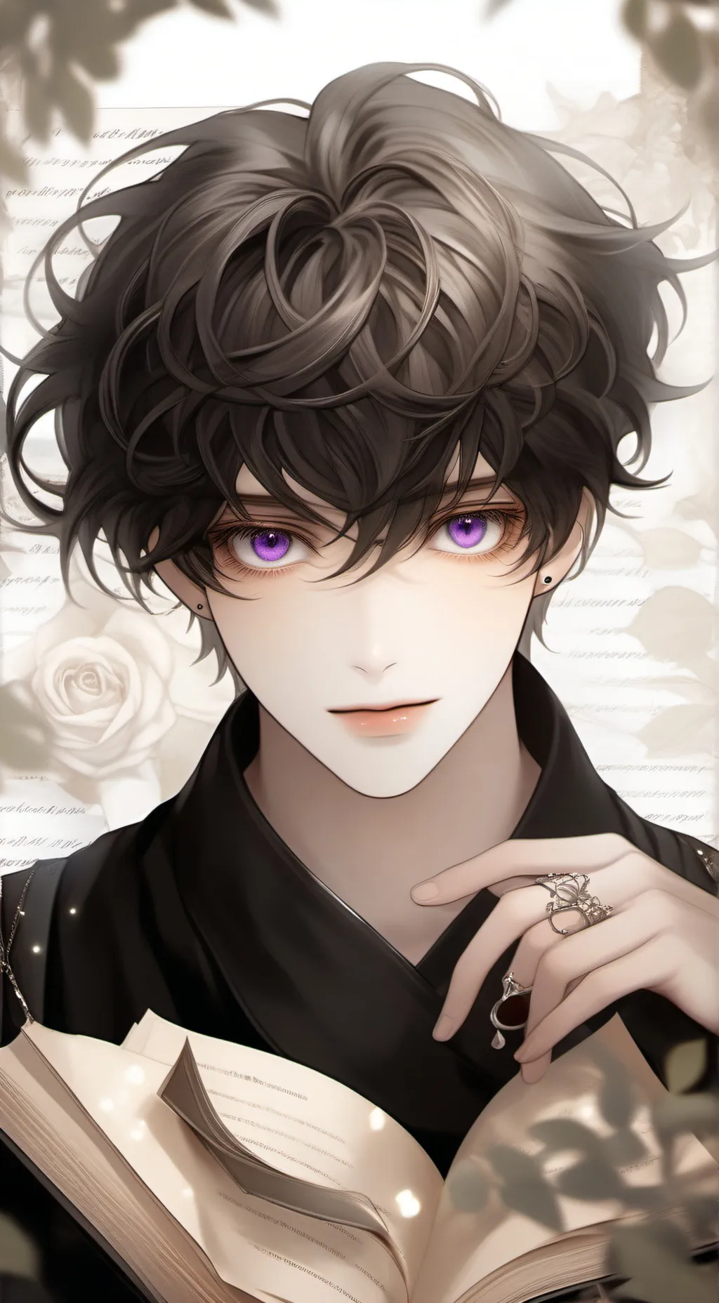 ai character: Dark sorcerer background