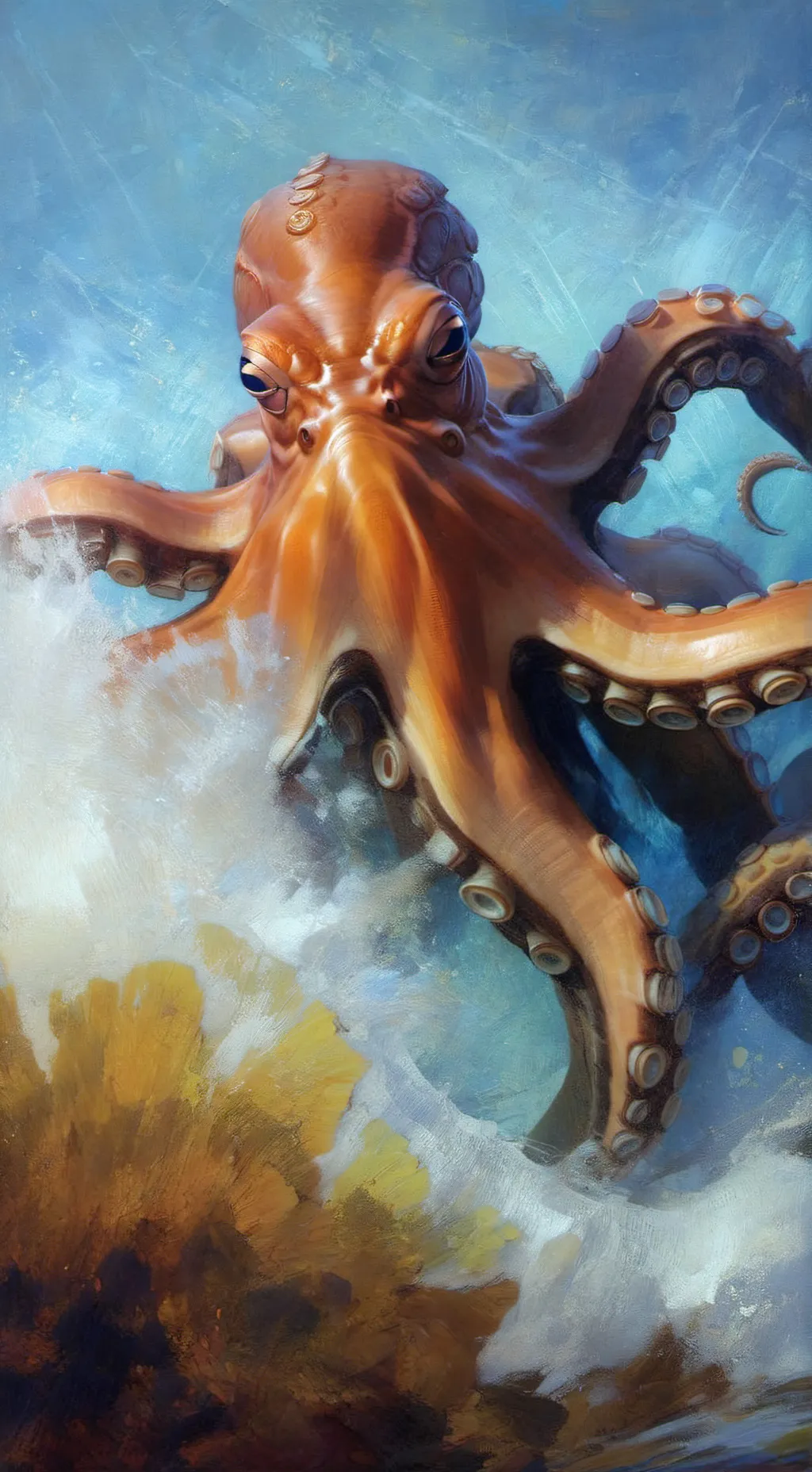 ai character: King Octopus background