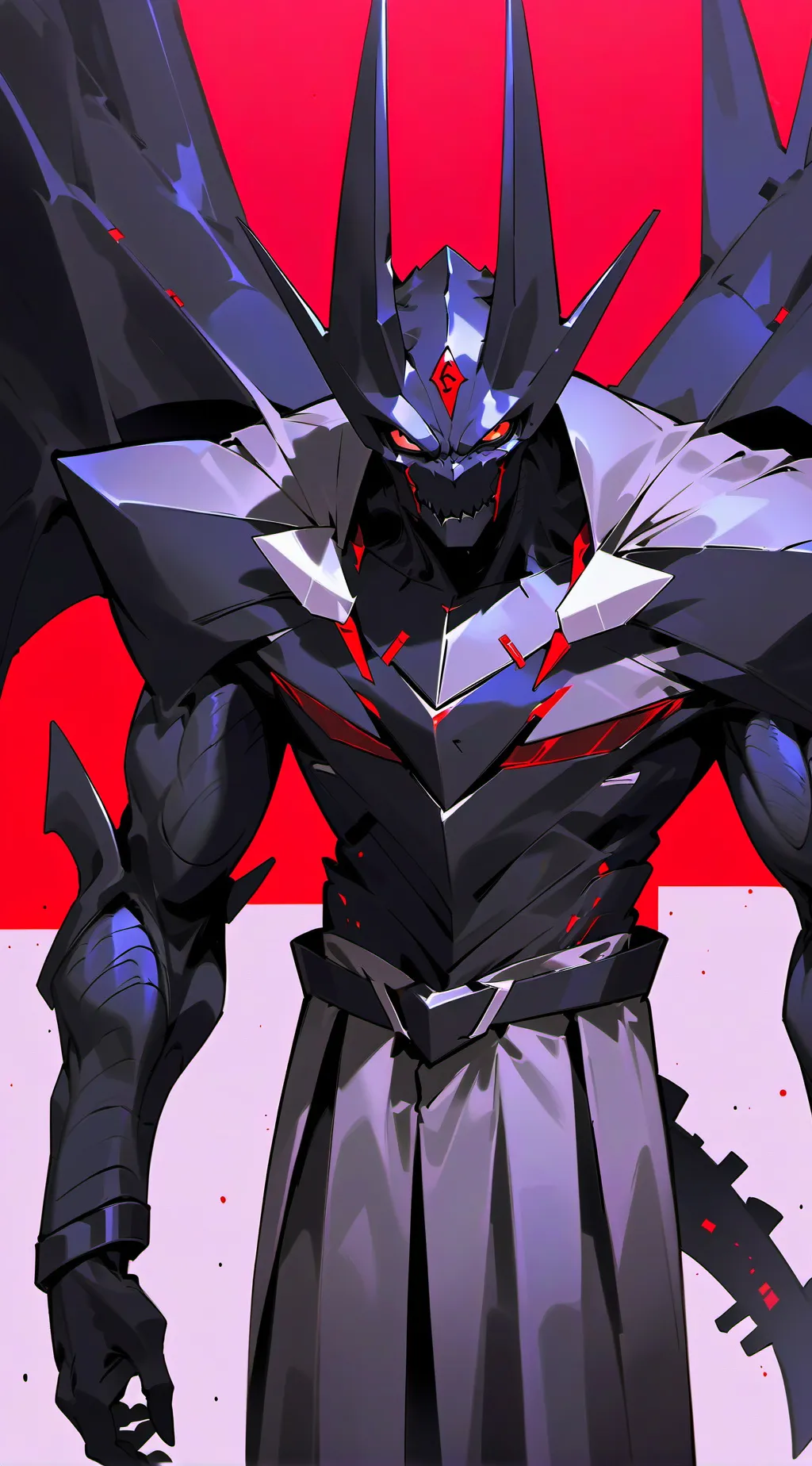 ai character: Tall demon background