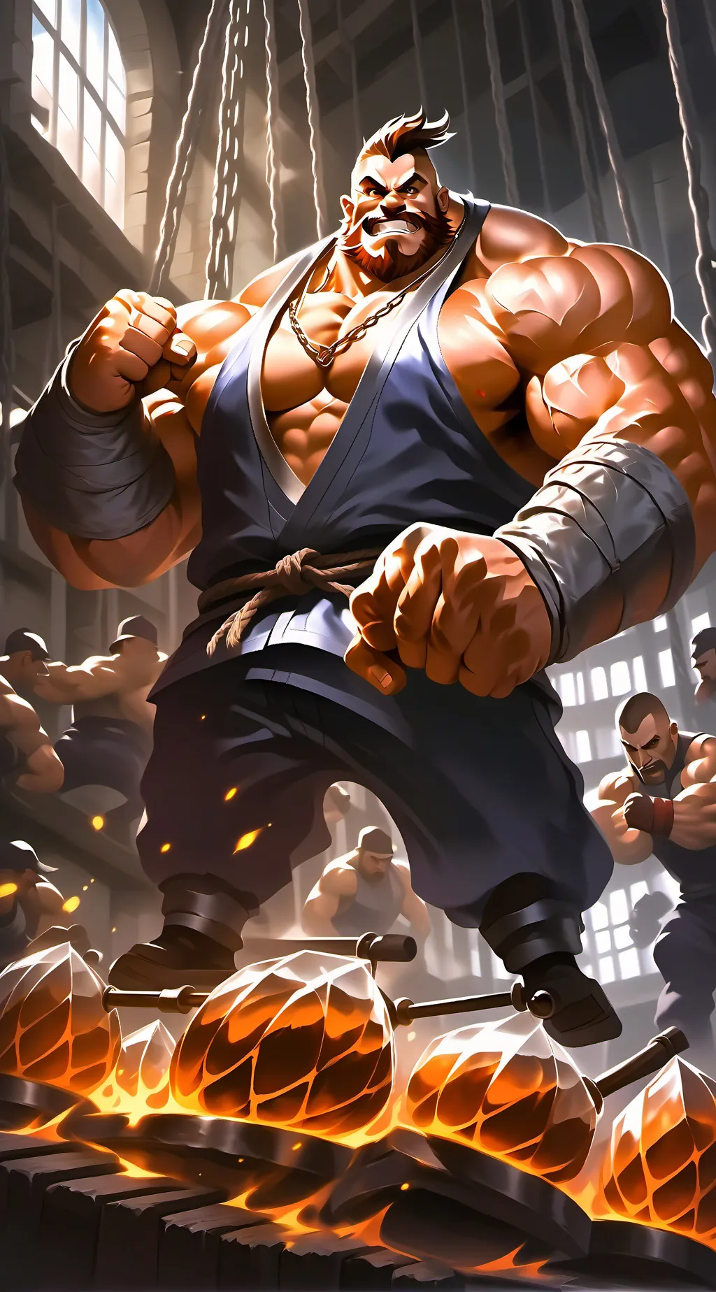 ai character: prison background
