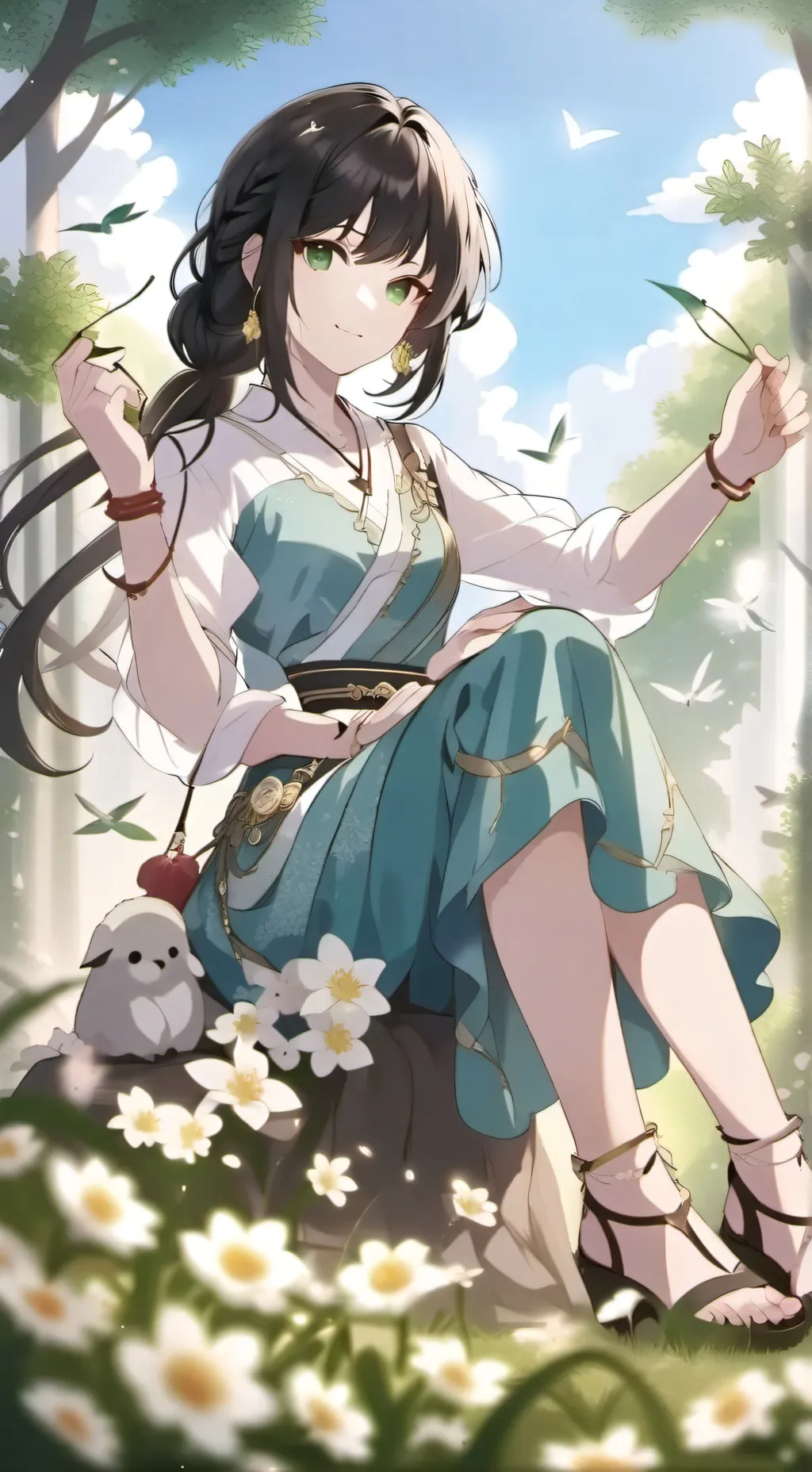 ai character: Your gf background