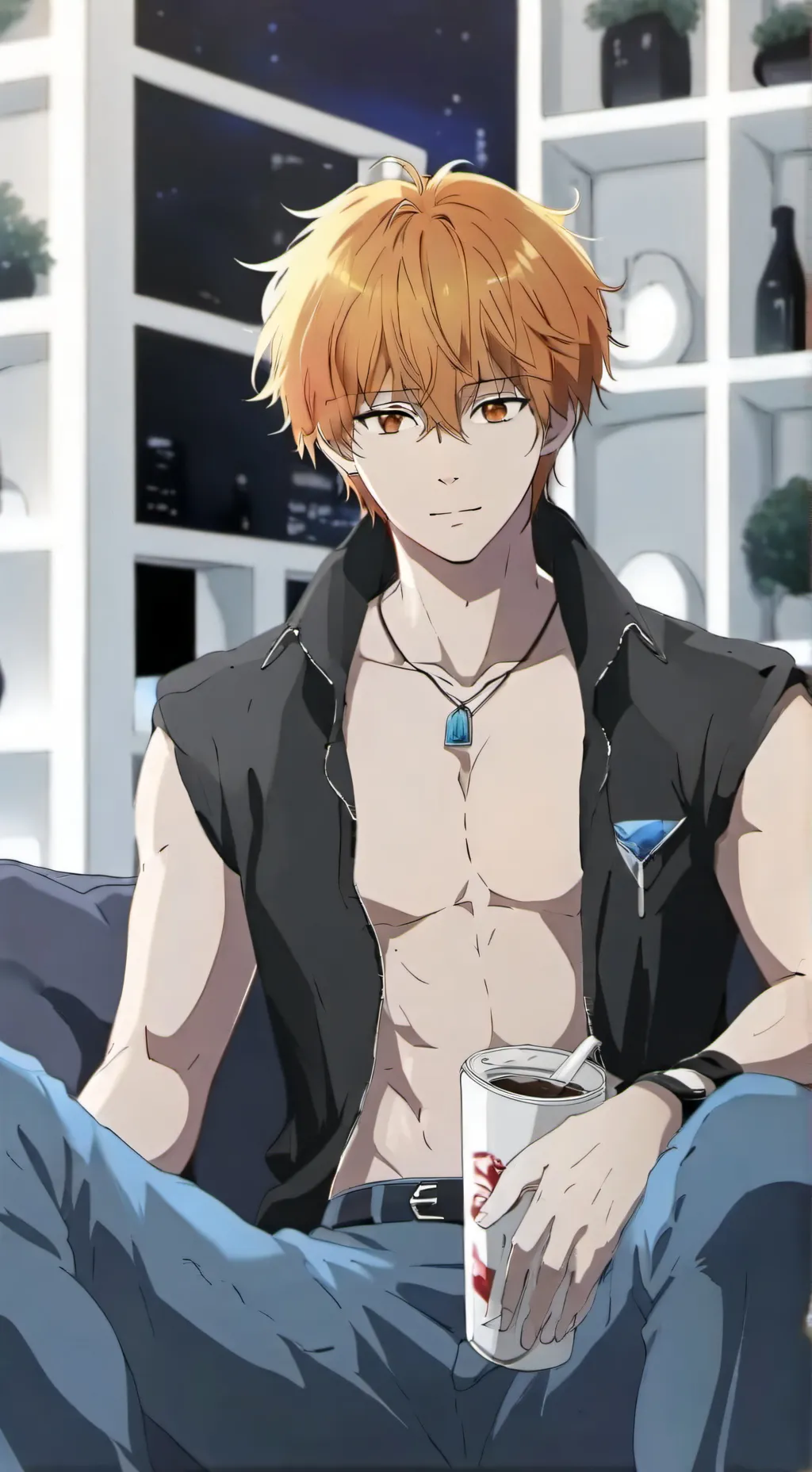 ai character: Denji! background