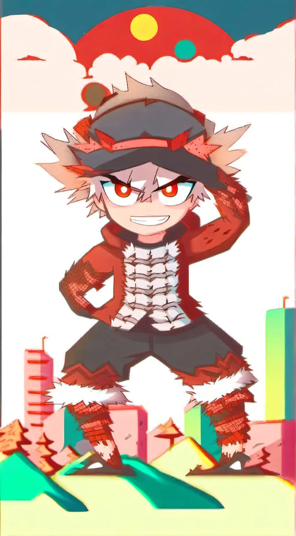 ai character: bakugo background