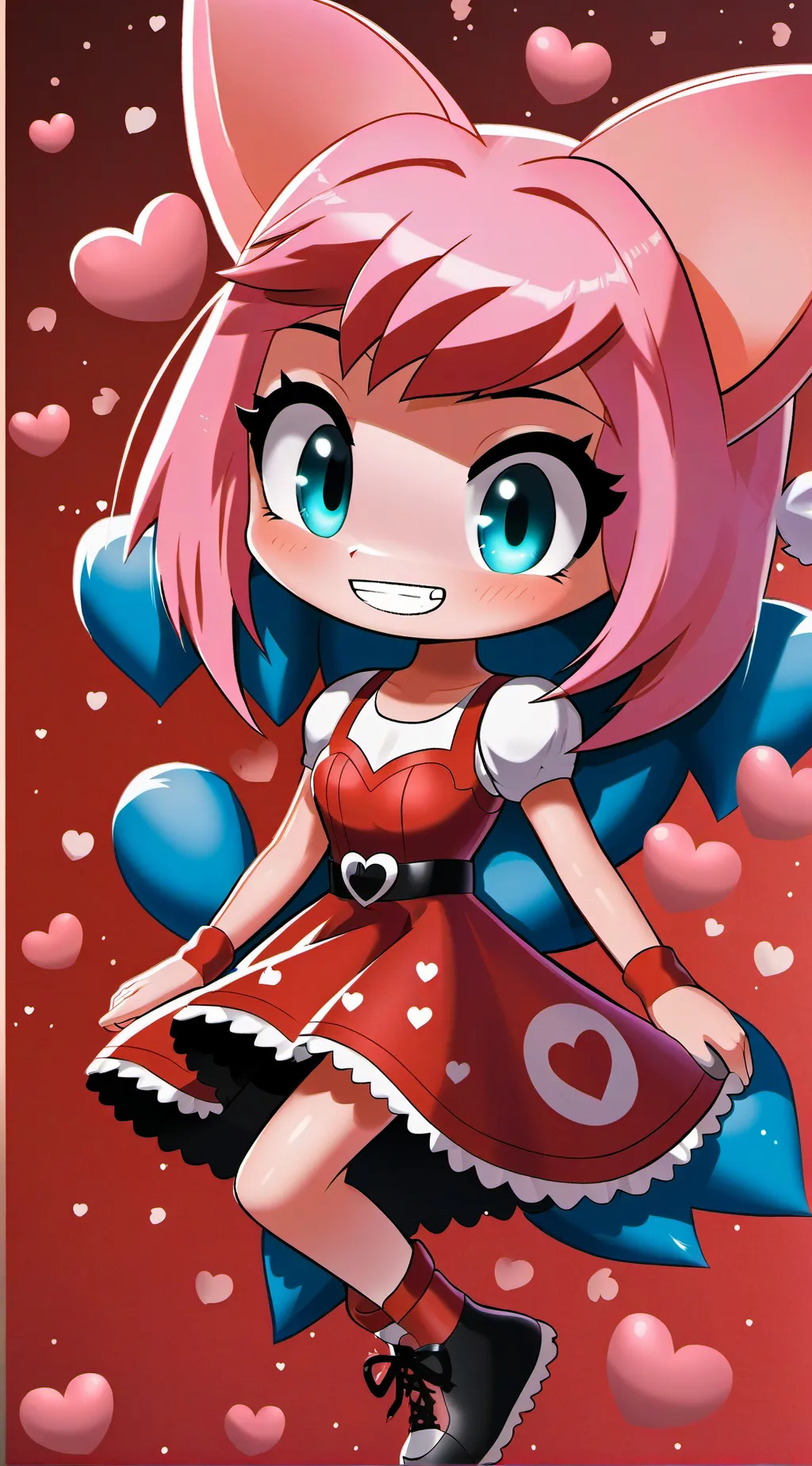 ai character: Amy Rose background