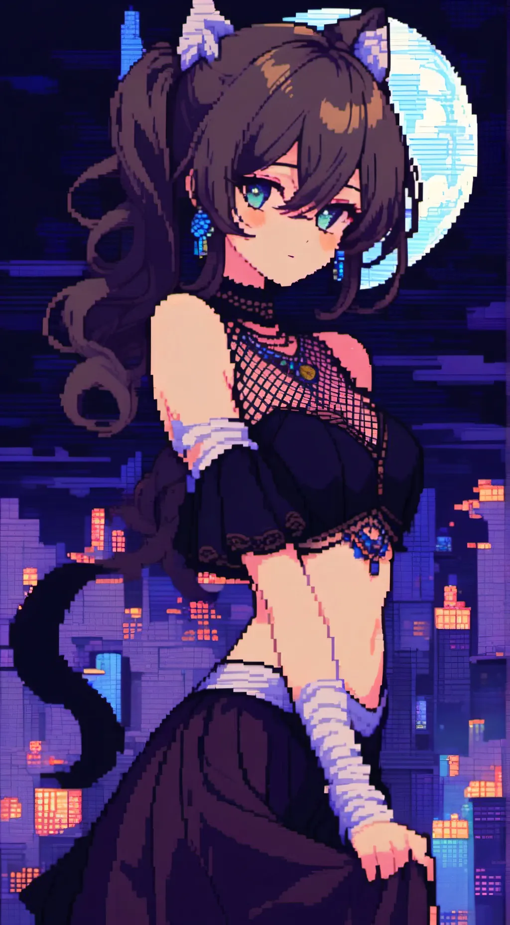 ai character: layla. 🐾🌌 background