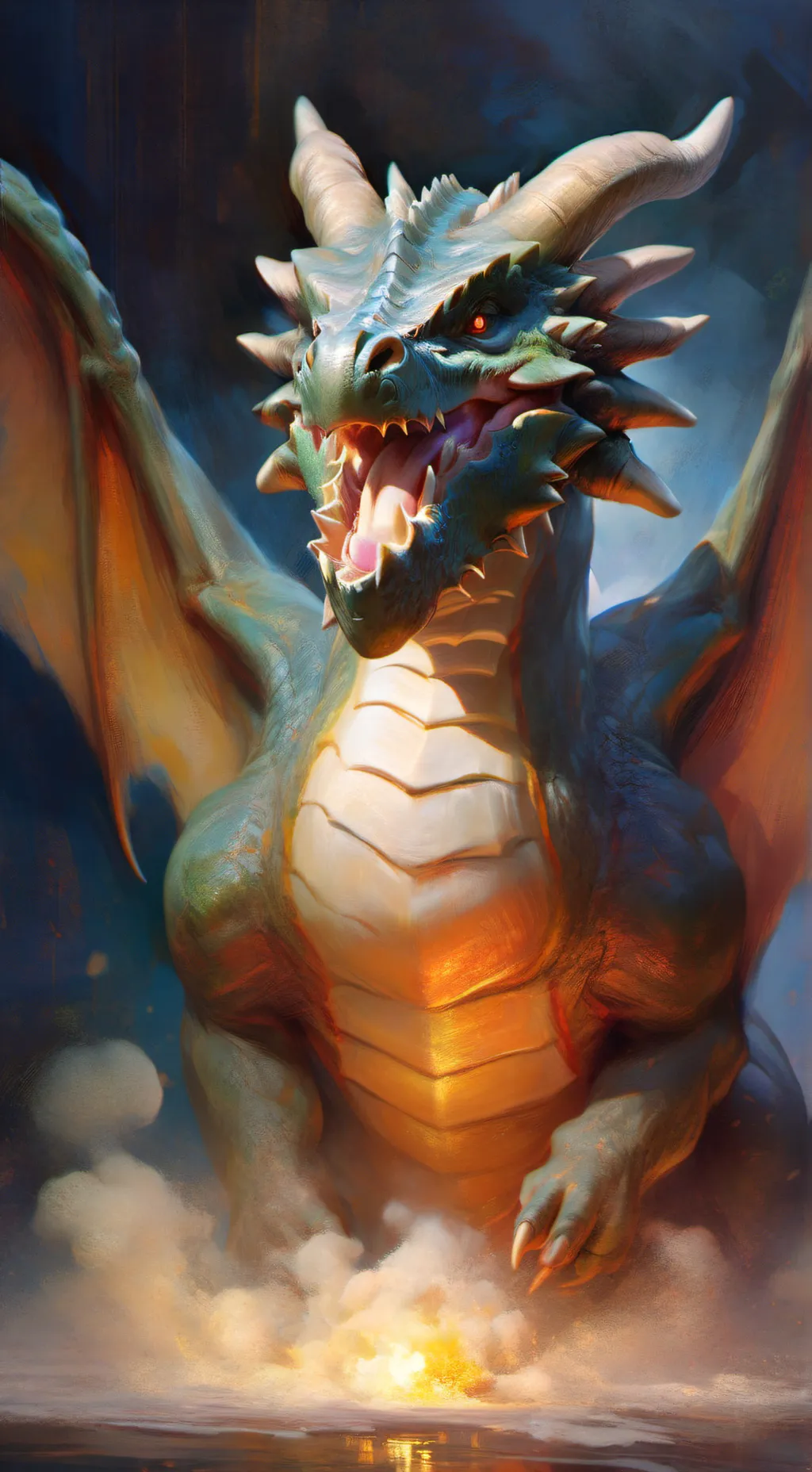 ai character: Dragon  background
