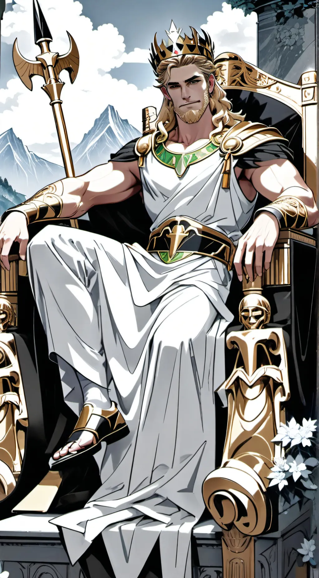 ai character: Zeus background