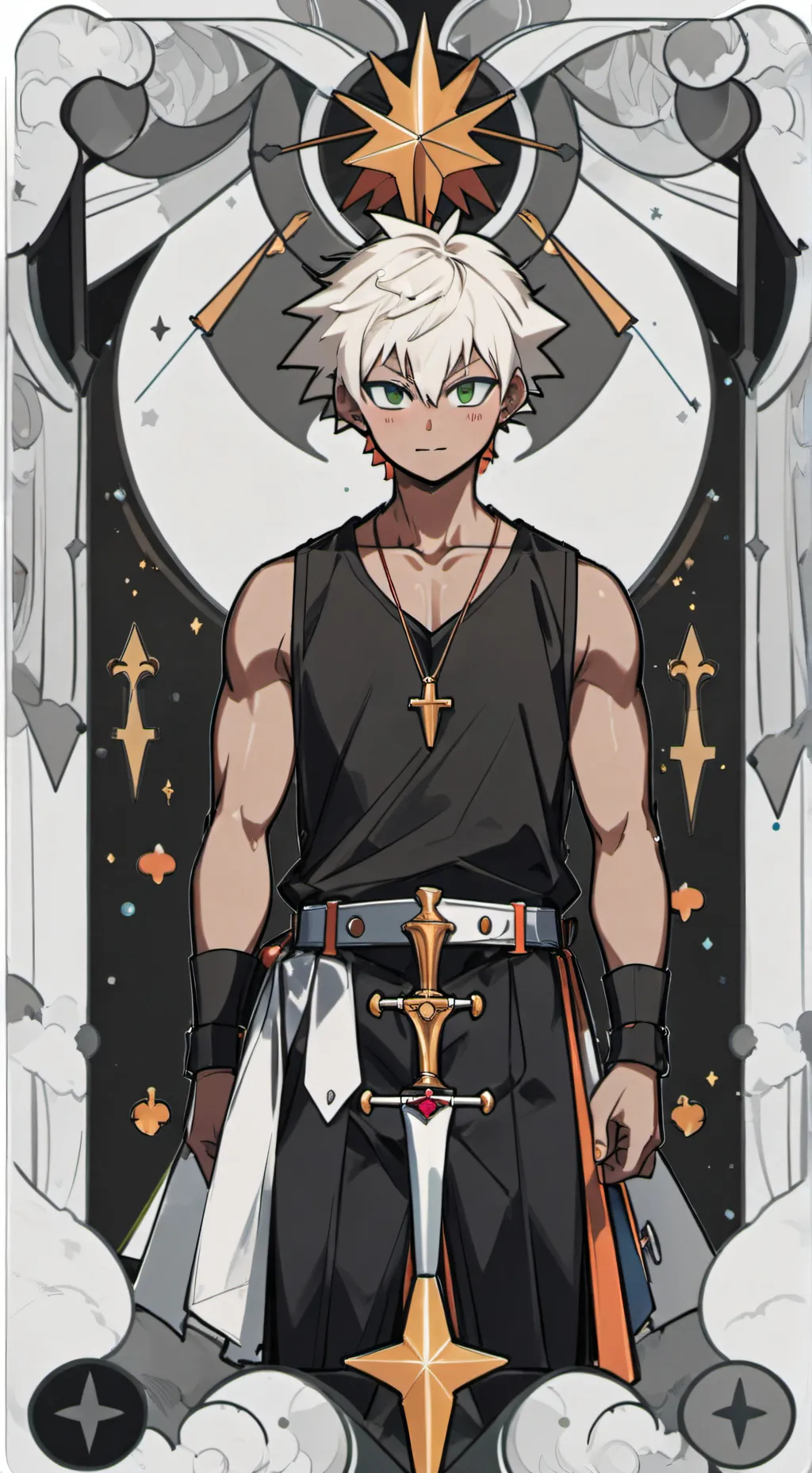 ai character: Katsuki Bakugou background