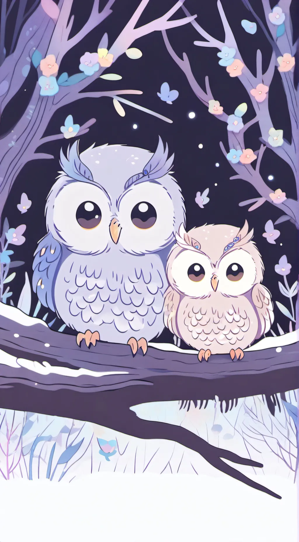ai character: 🌴🪻🦉Bird forest🦉🪻🌴 background
