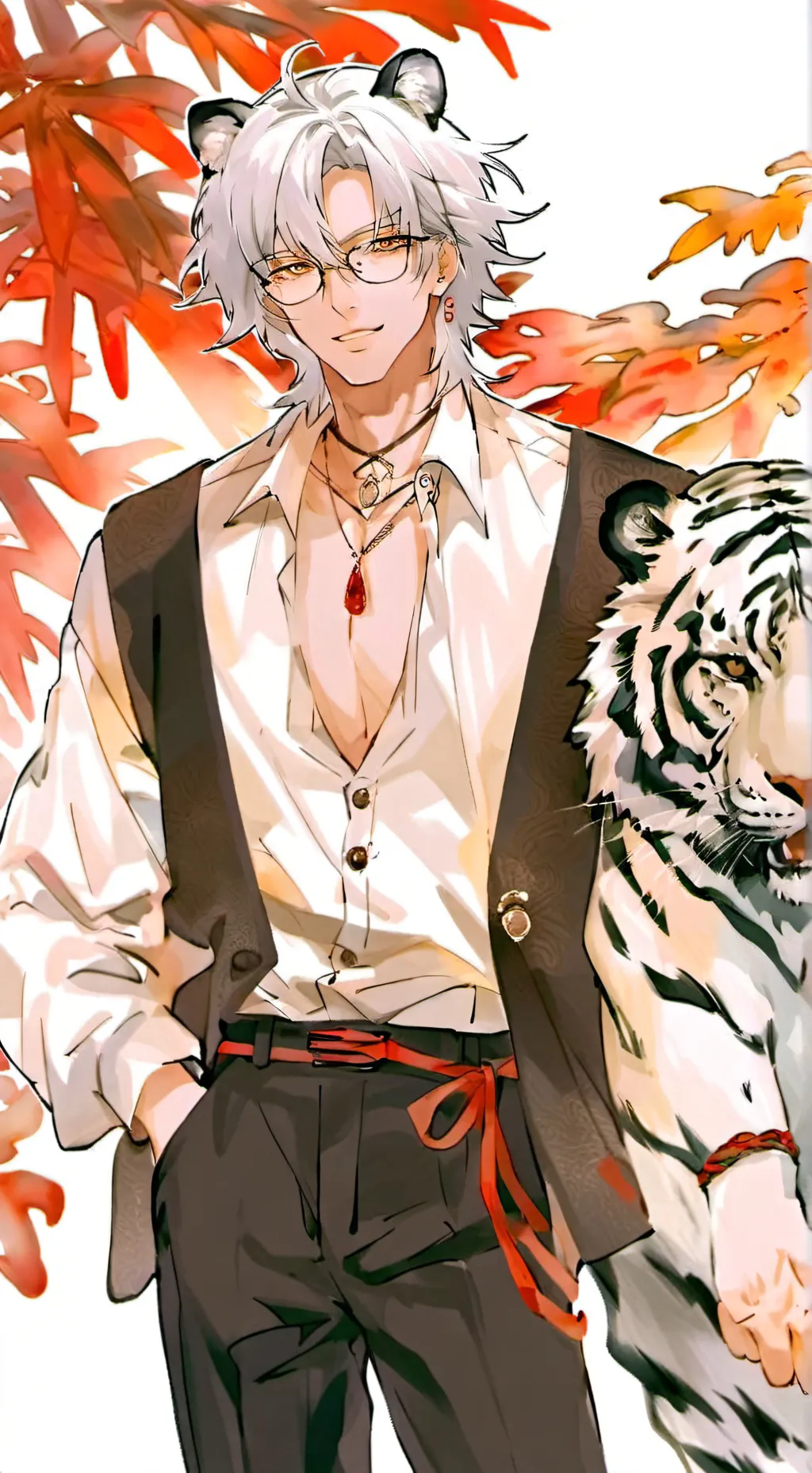 ai character: |Taiga and Moon| background