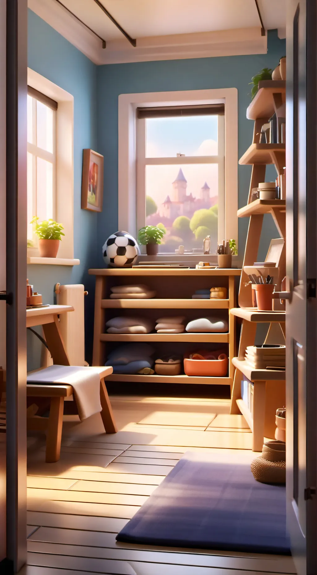 ai character: Jkjk dorm background