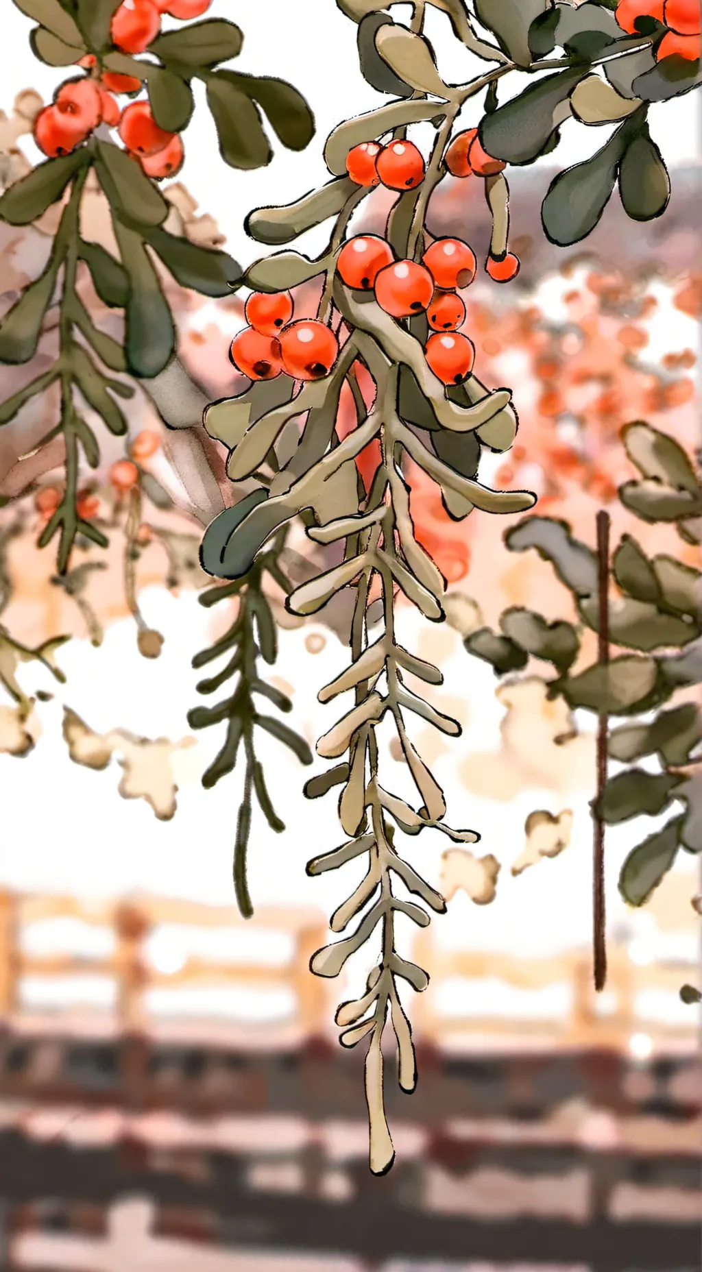 ai character: MHA mistletoe  background