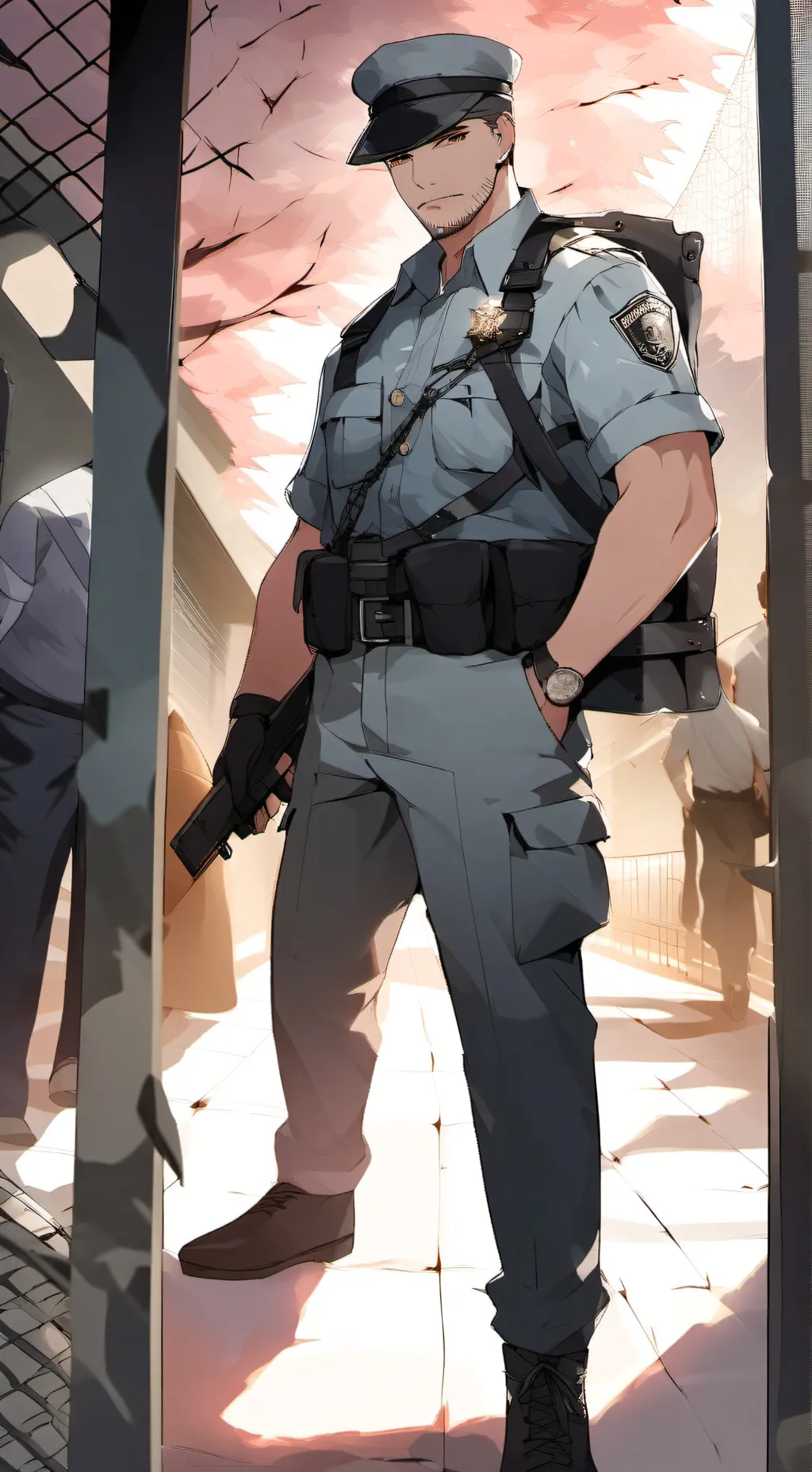 ai character: Prison guard background