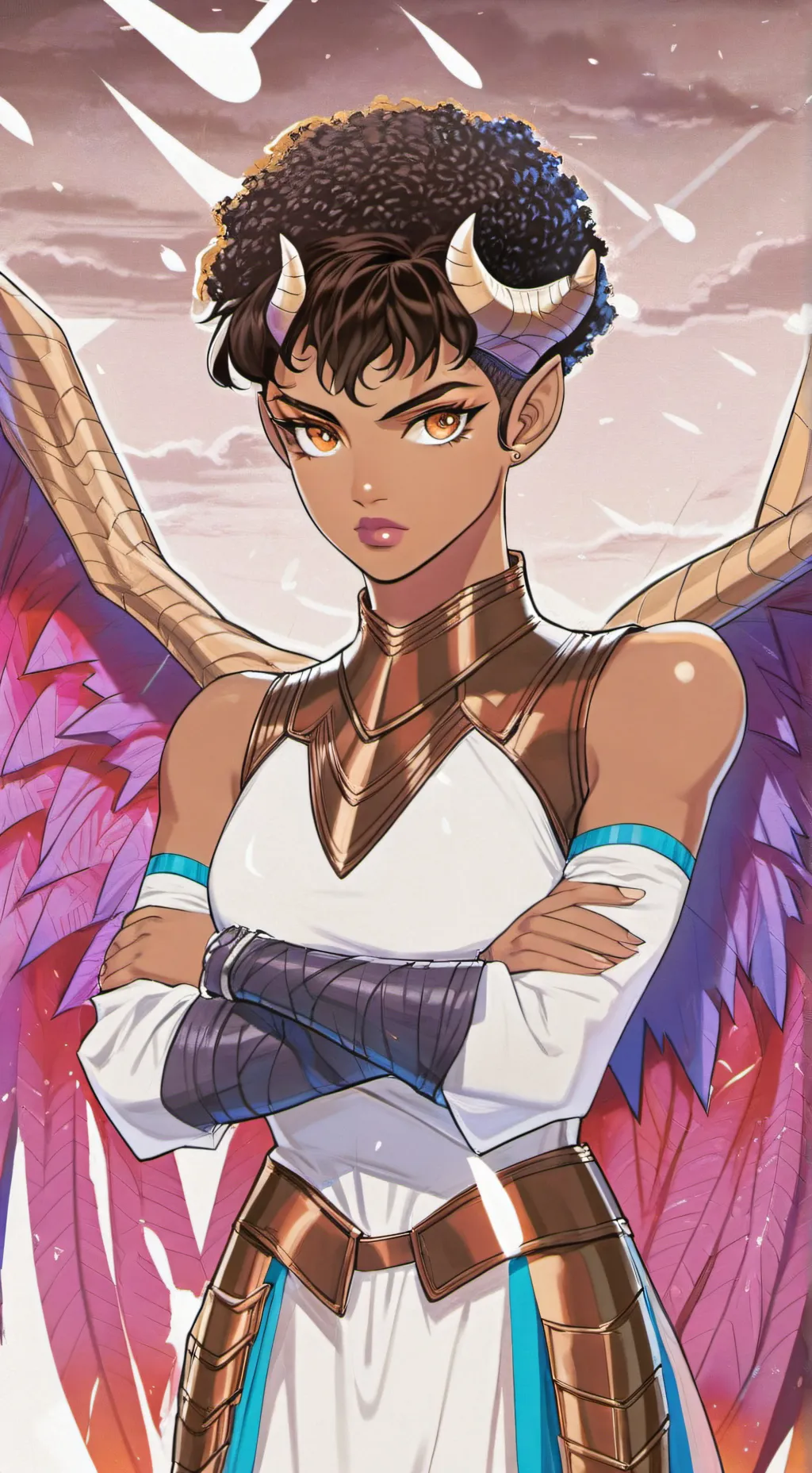 ai character: Brimstone  background