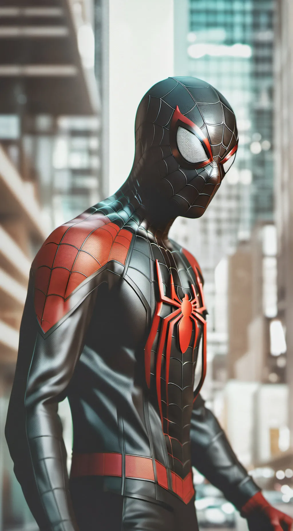 ai character: spider man miles m background