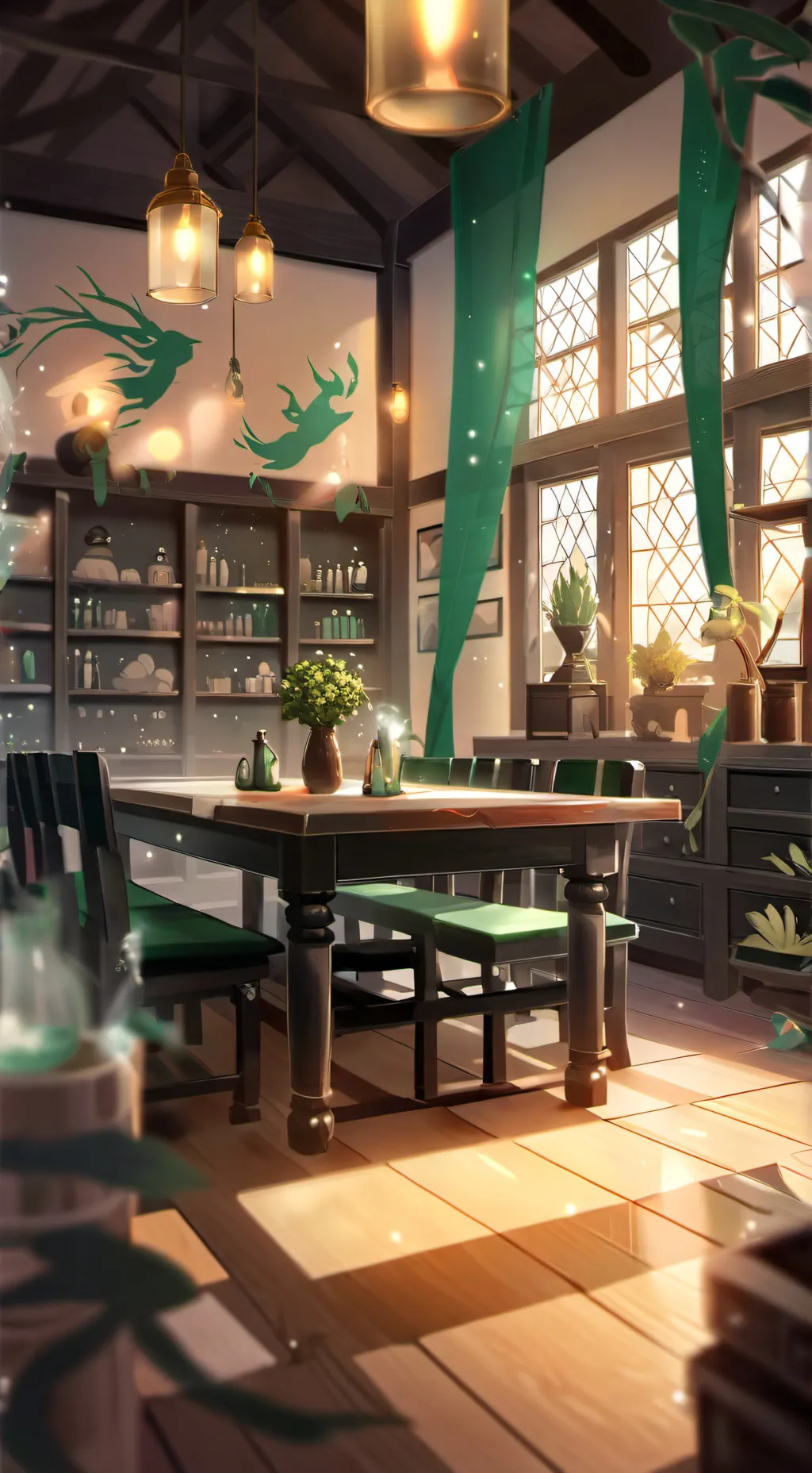 ai character: Hogwarts background
