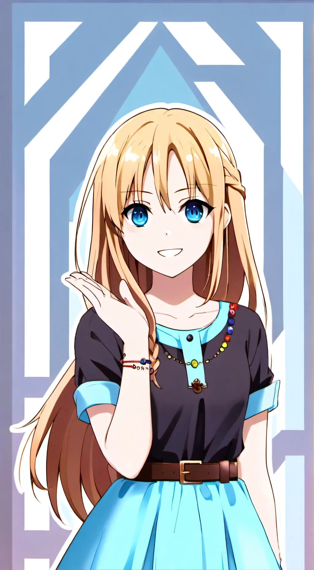 ai character: Aqua Marine background