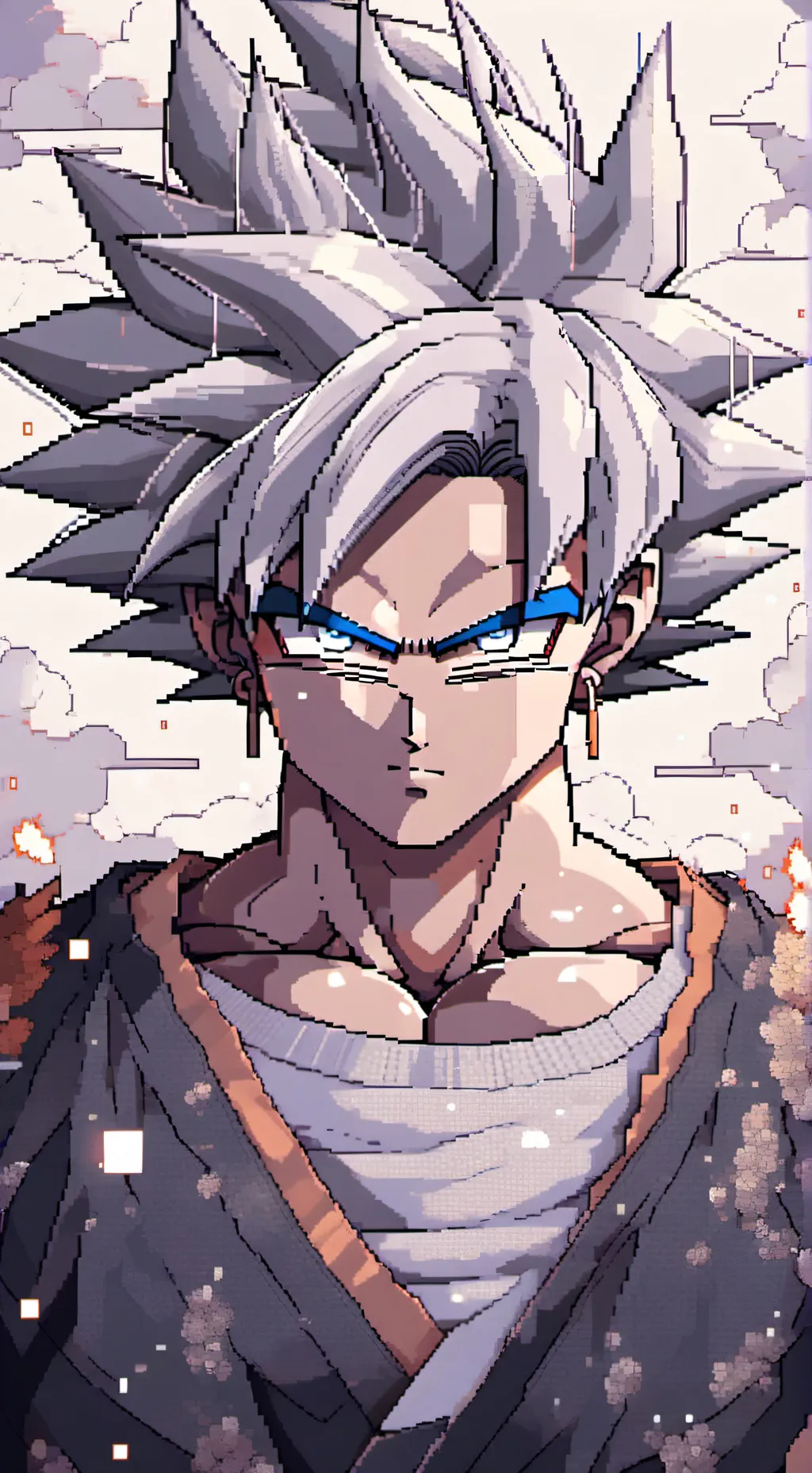 ai character: goku ultra instint background