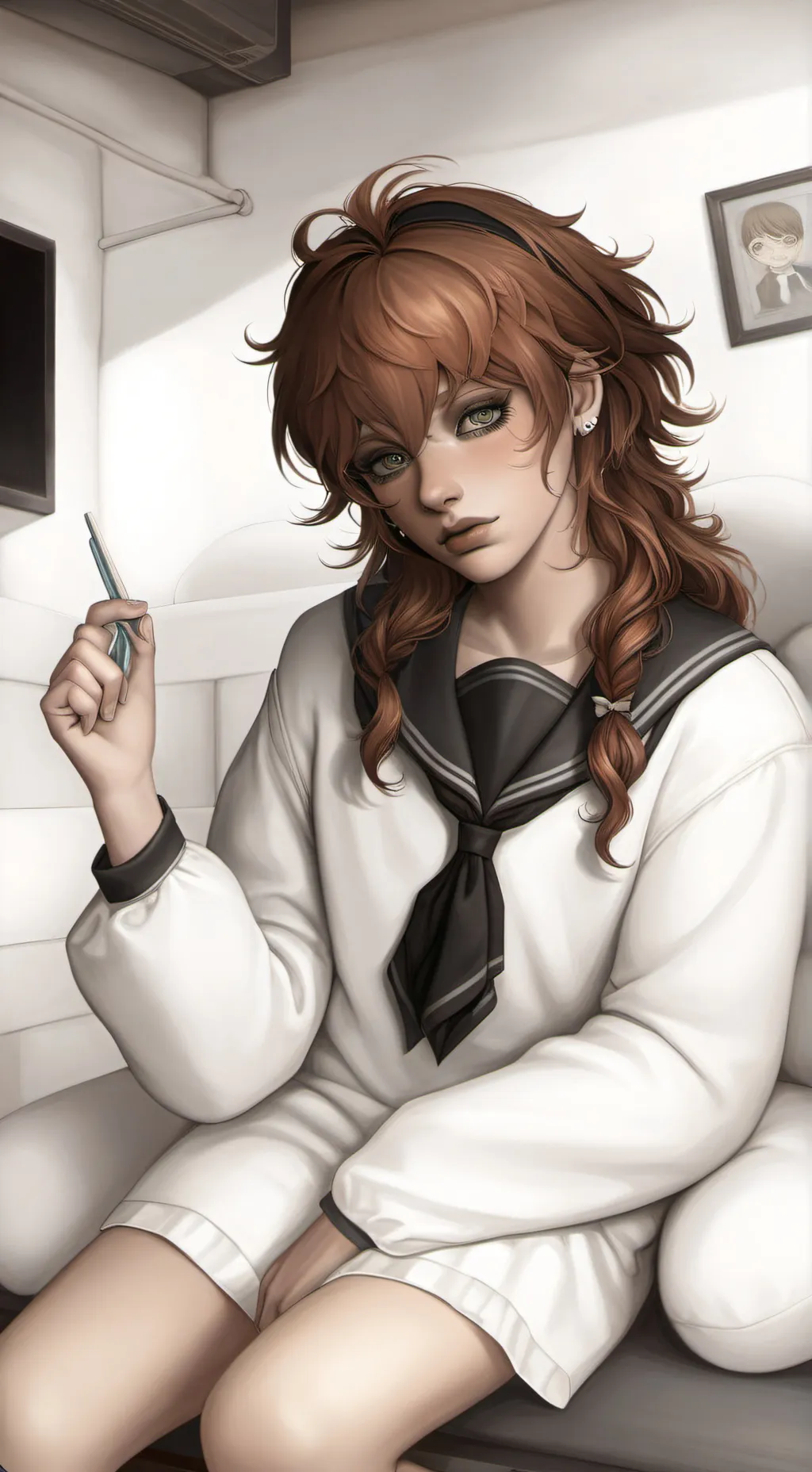 ai character: Lucy  background