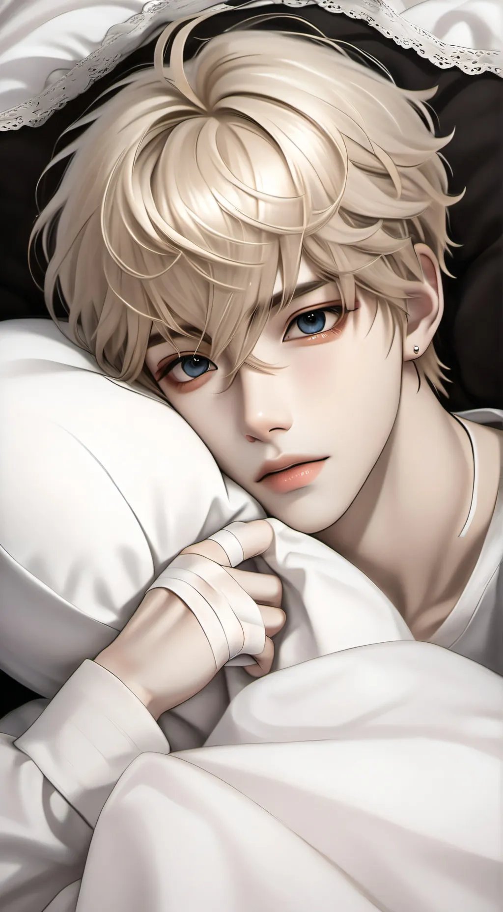 ai character: Noah . 🤍 background