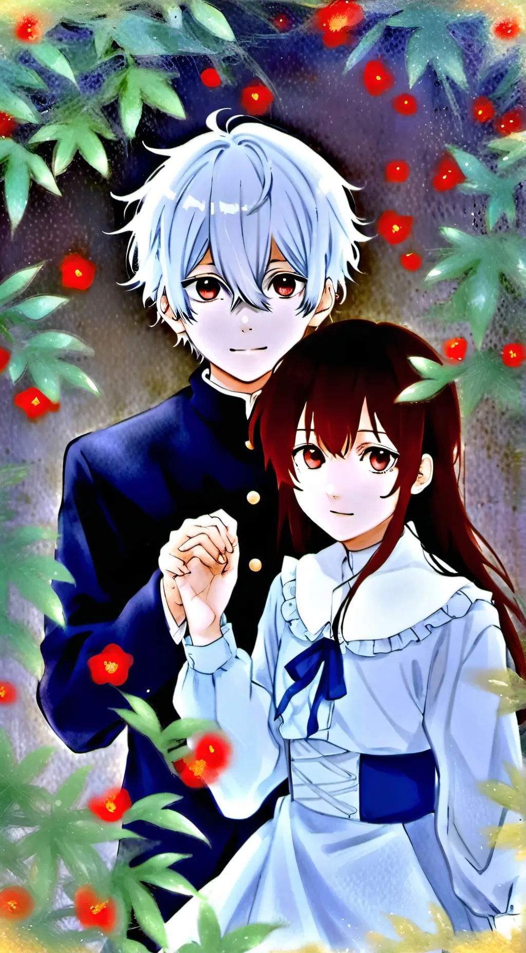 ai character: kaneki zoie  background