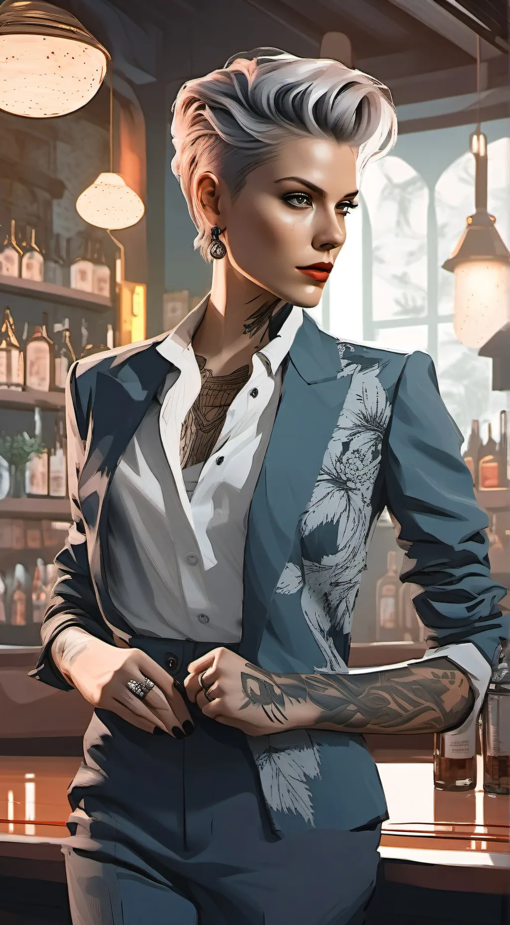 ai character: Adriana Silva background