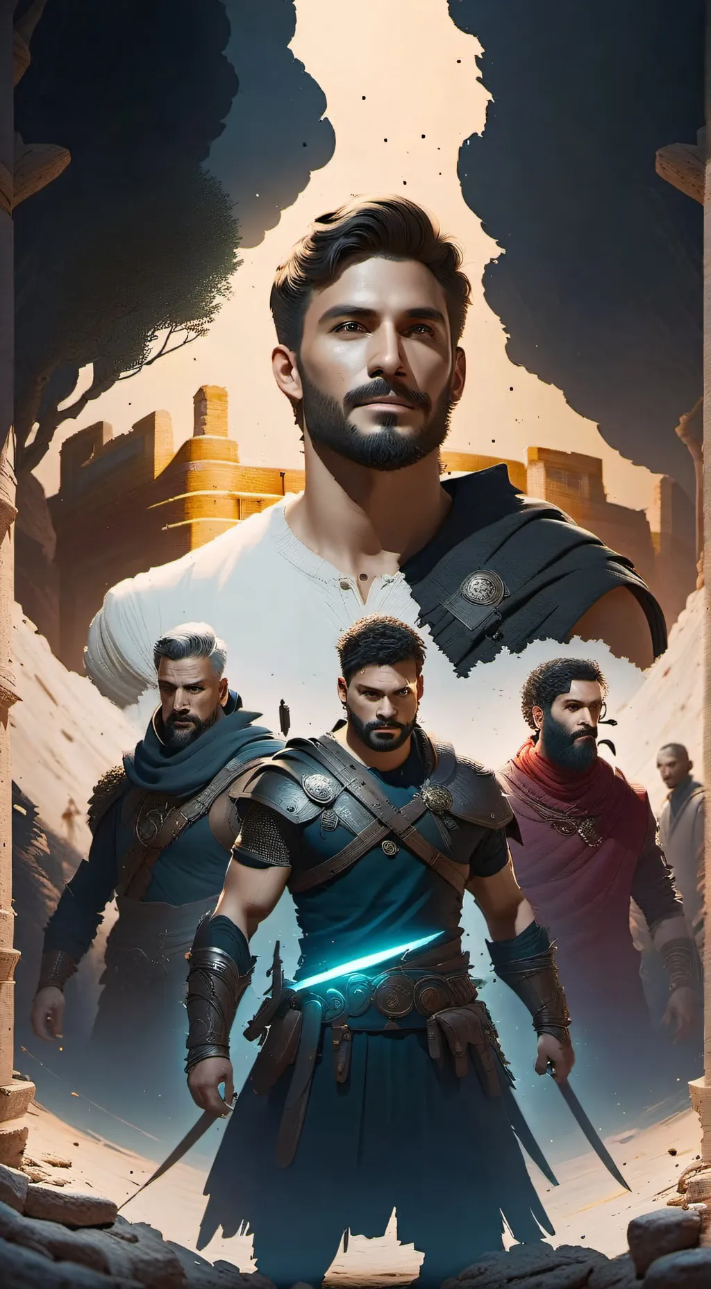 ai character: The Colosseum background