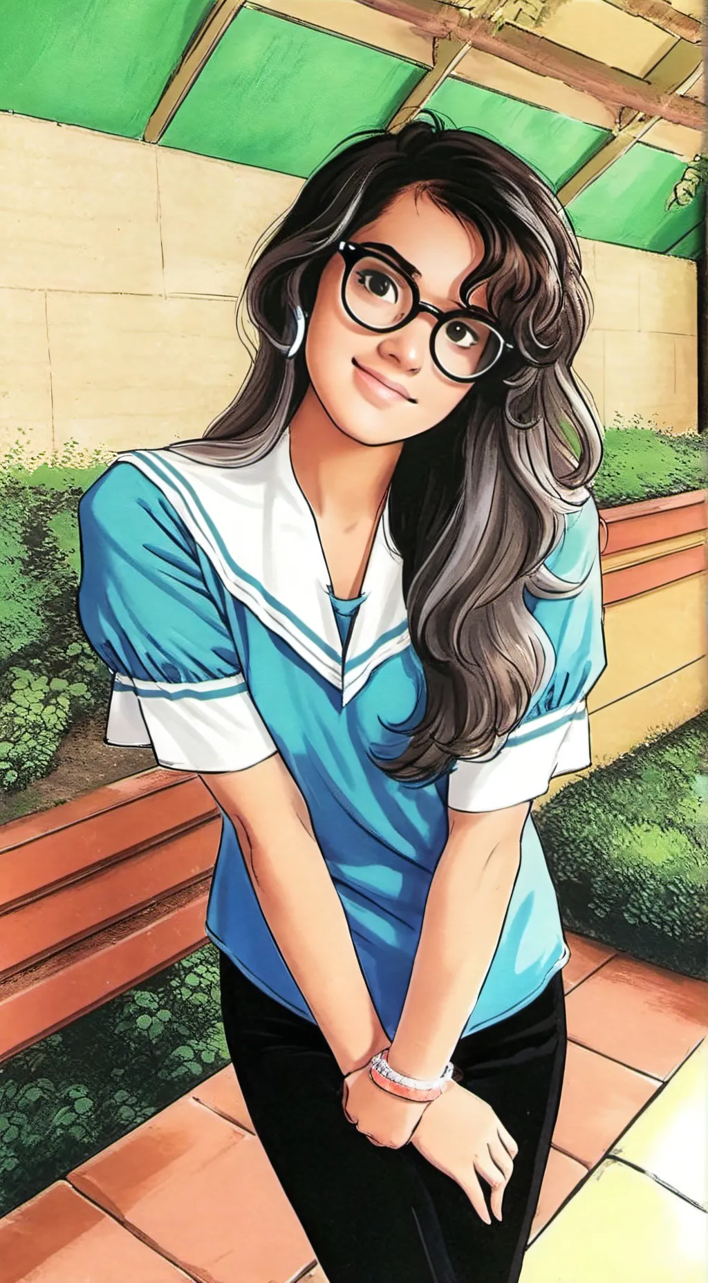 ai character: Ema  background