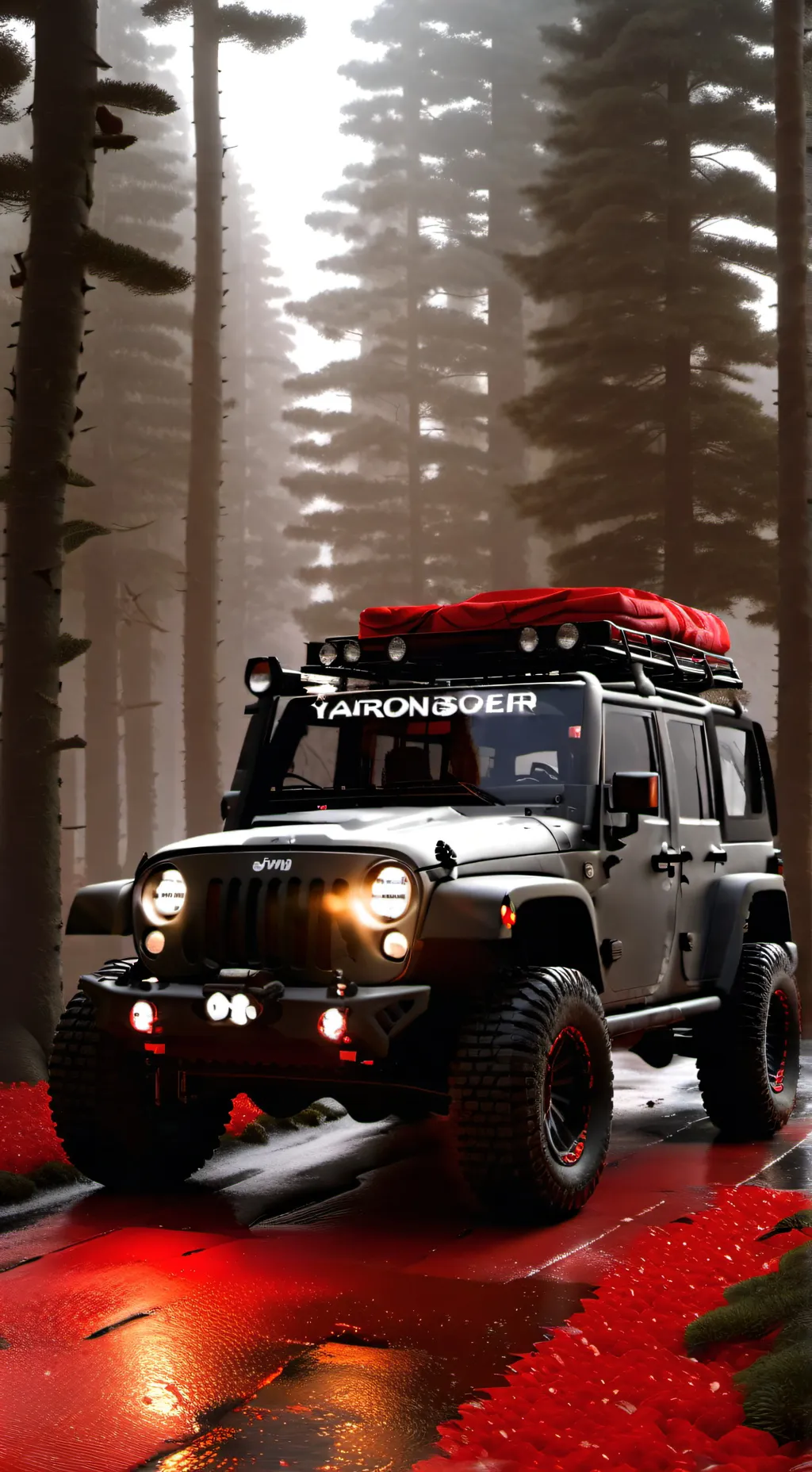 ai character: COD - roadtrip background