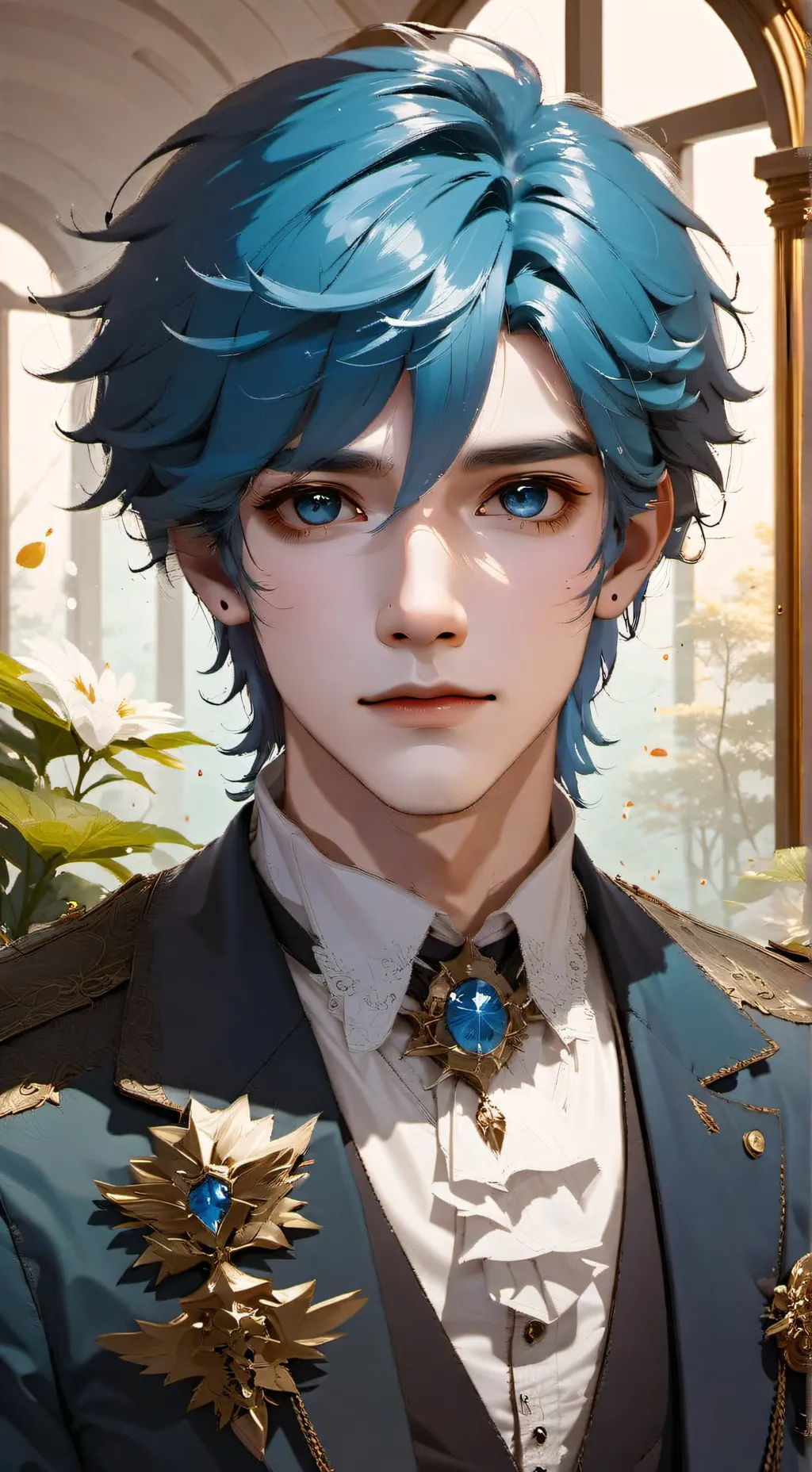 ai character: Kyle (blue) background