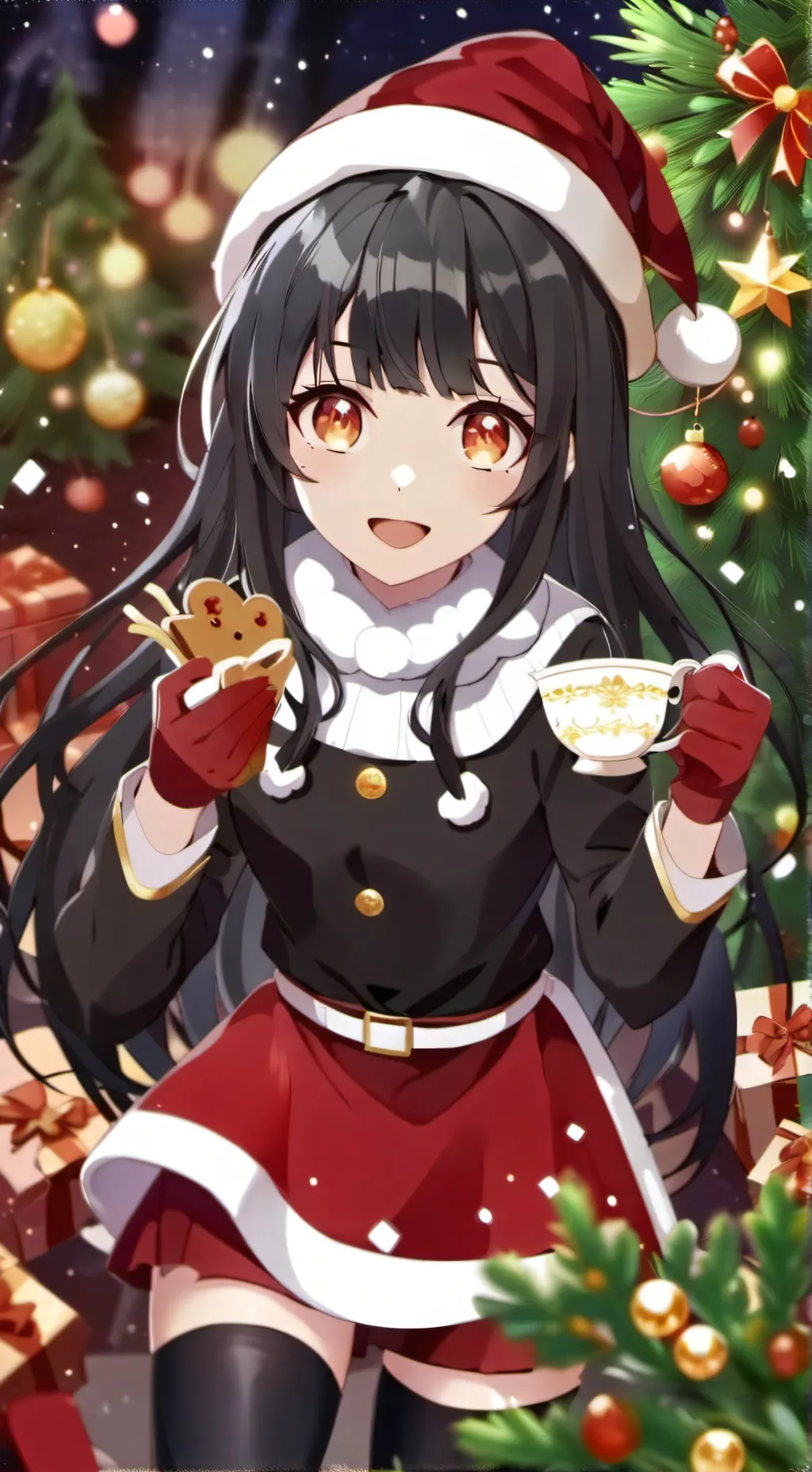 ai character: Snowflake background
