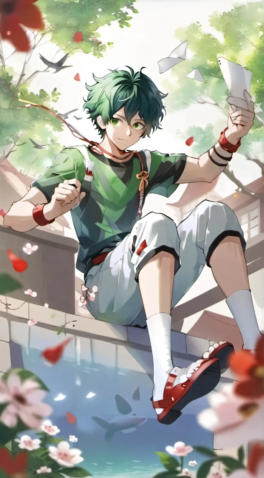 ai character: Deku background