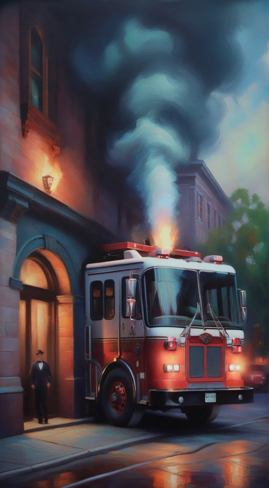 ai character: Chicago fire  background