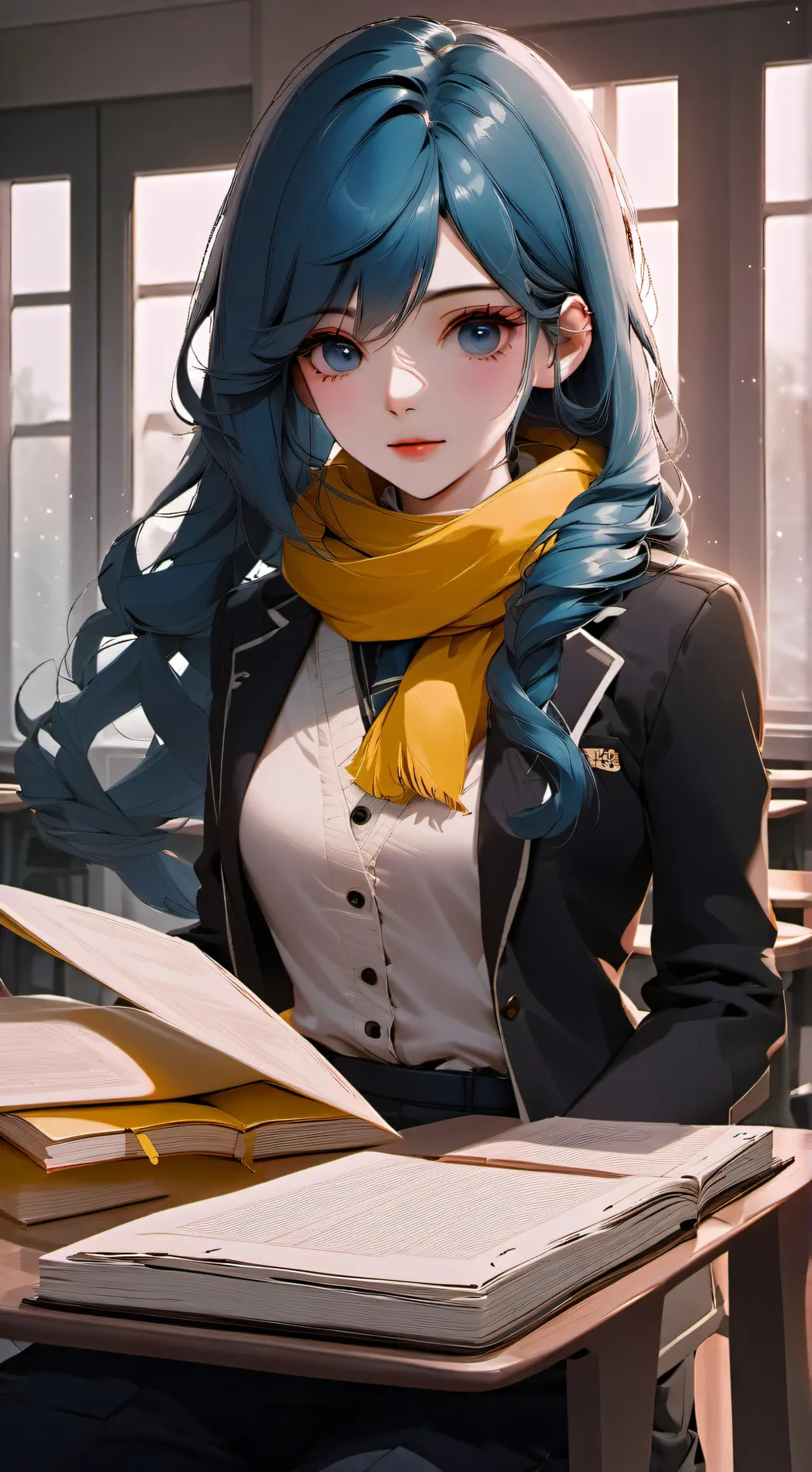 ai character: Hilda  background