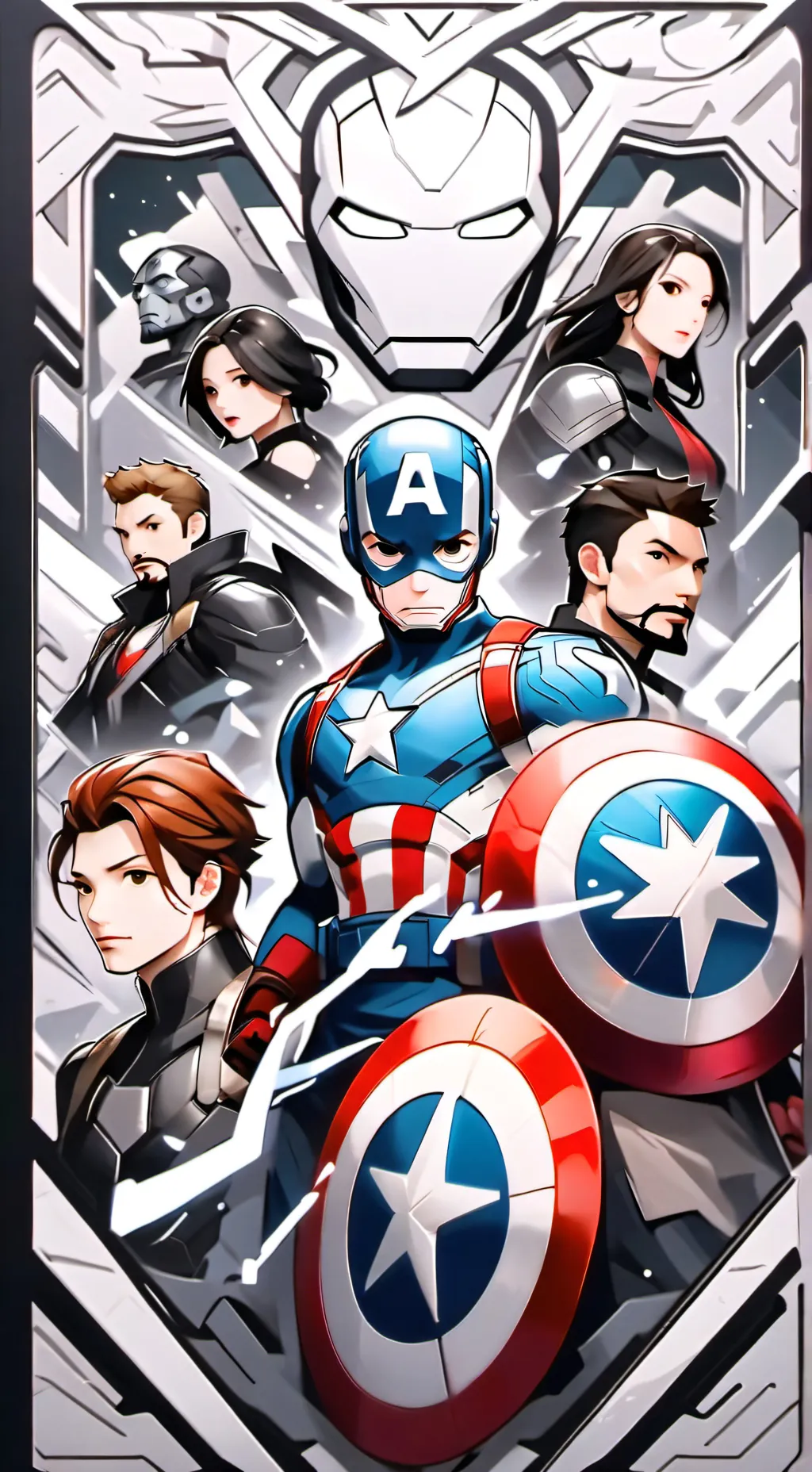 ai character: Avengers children background