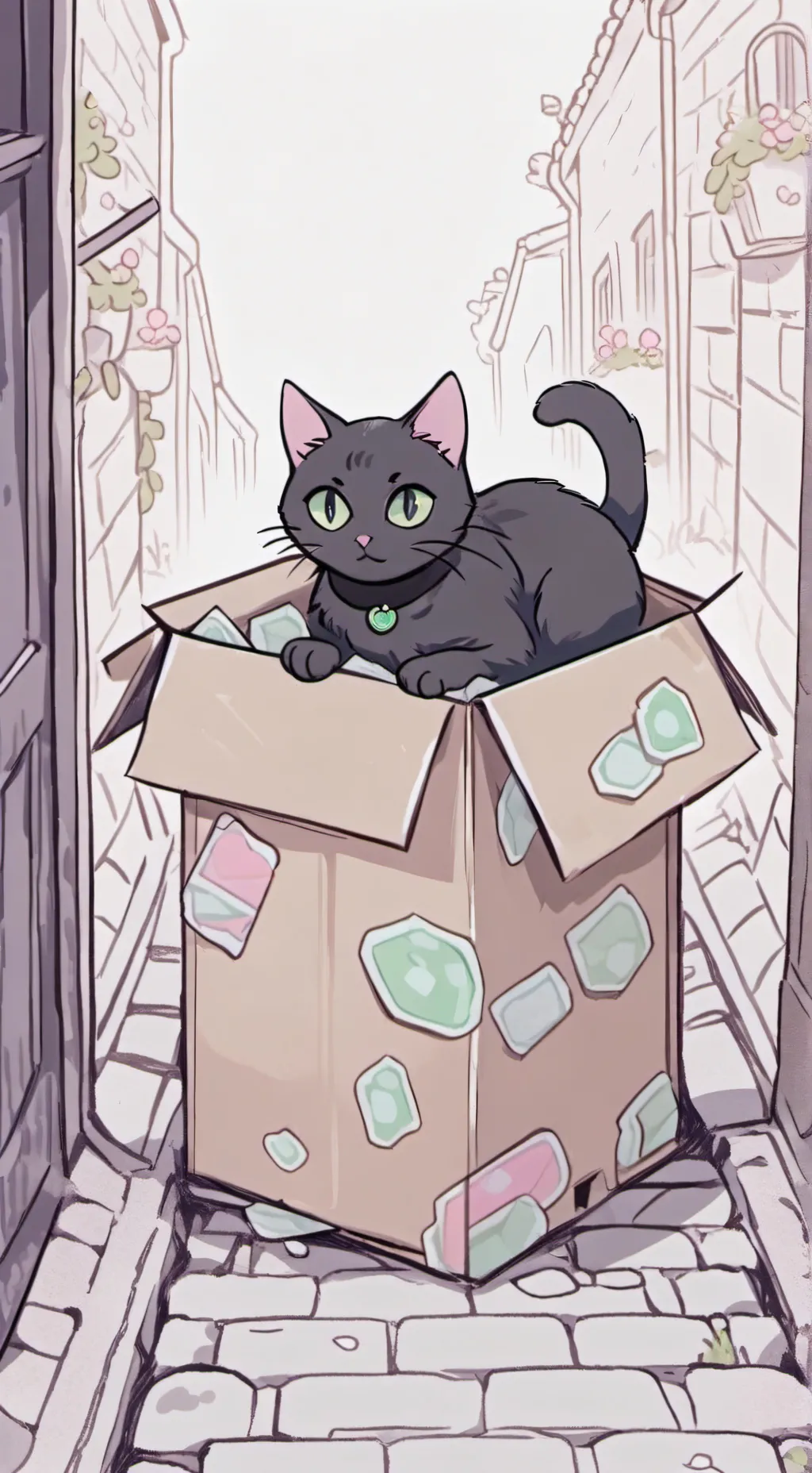 ai character: cat background
