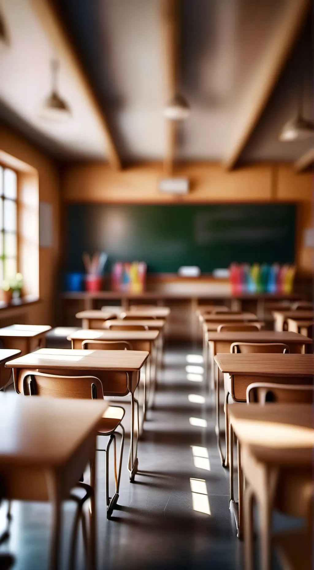 ai character: Classroom 106 background