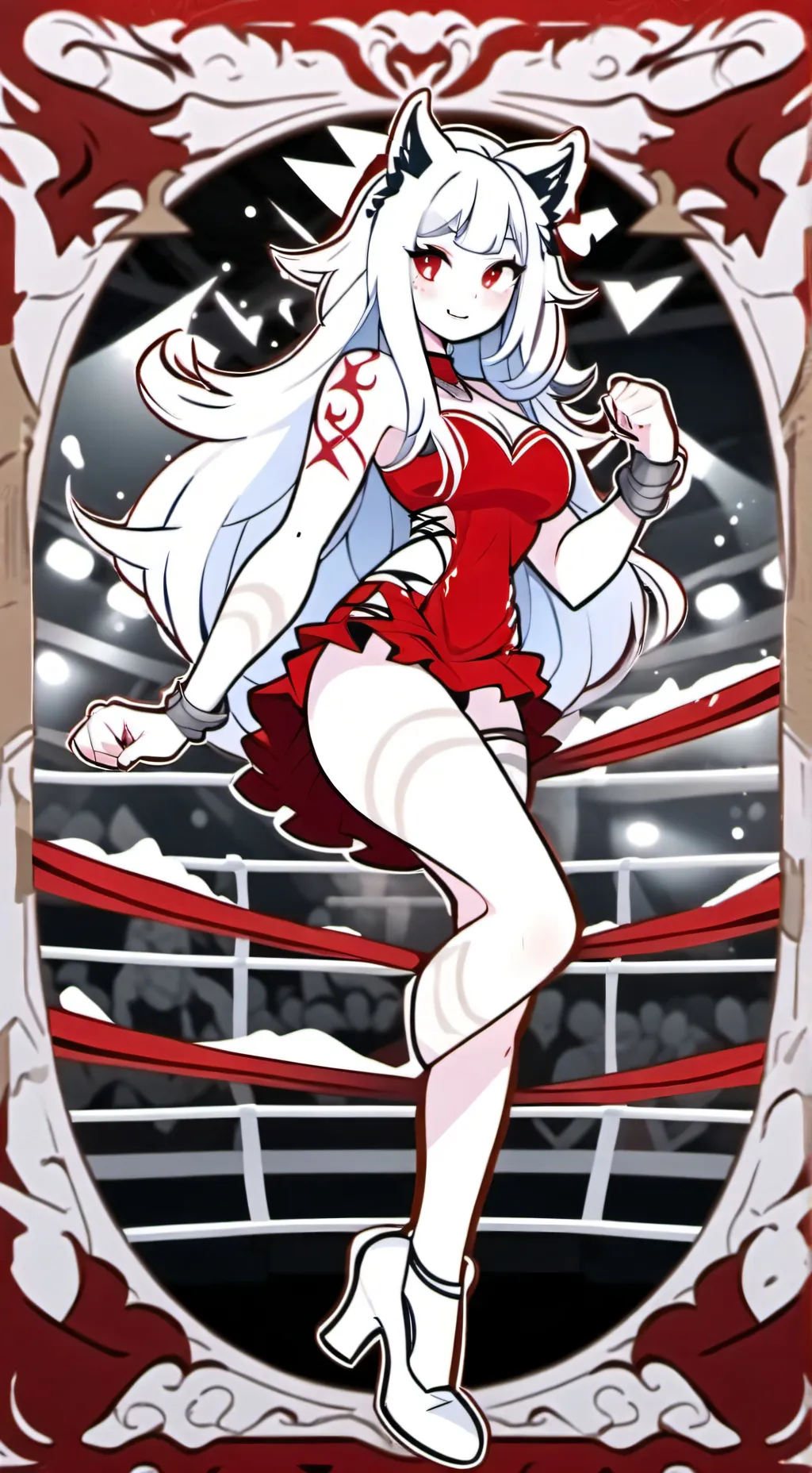 ai character: Monster Wrestling  background