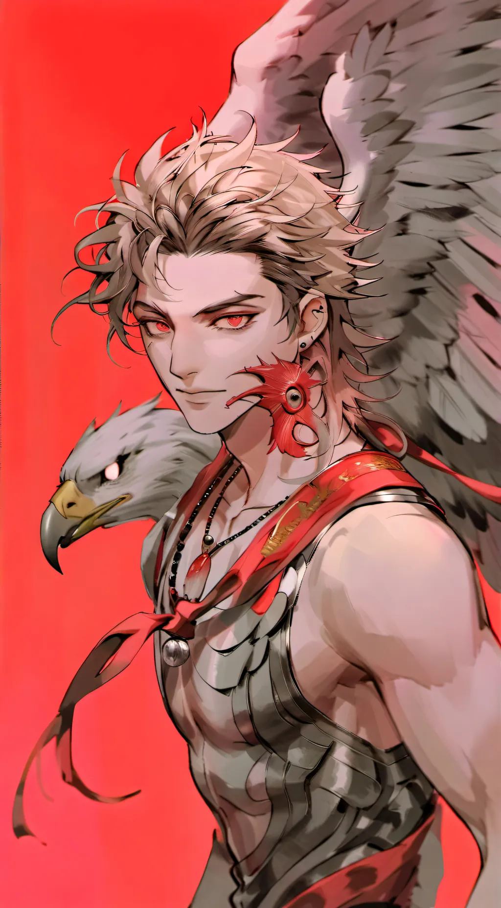 ai character: hawks×dabi kid bt background