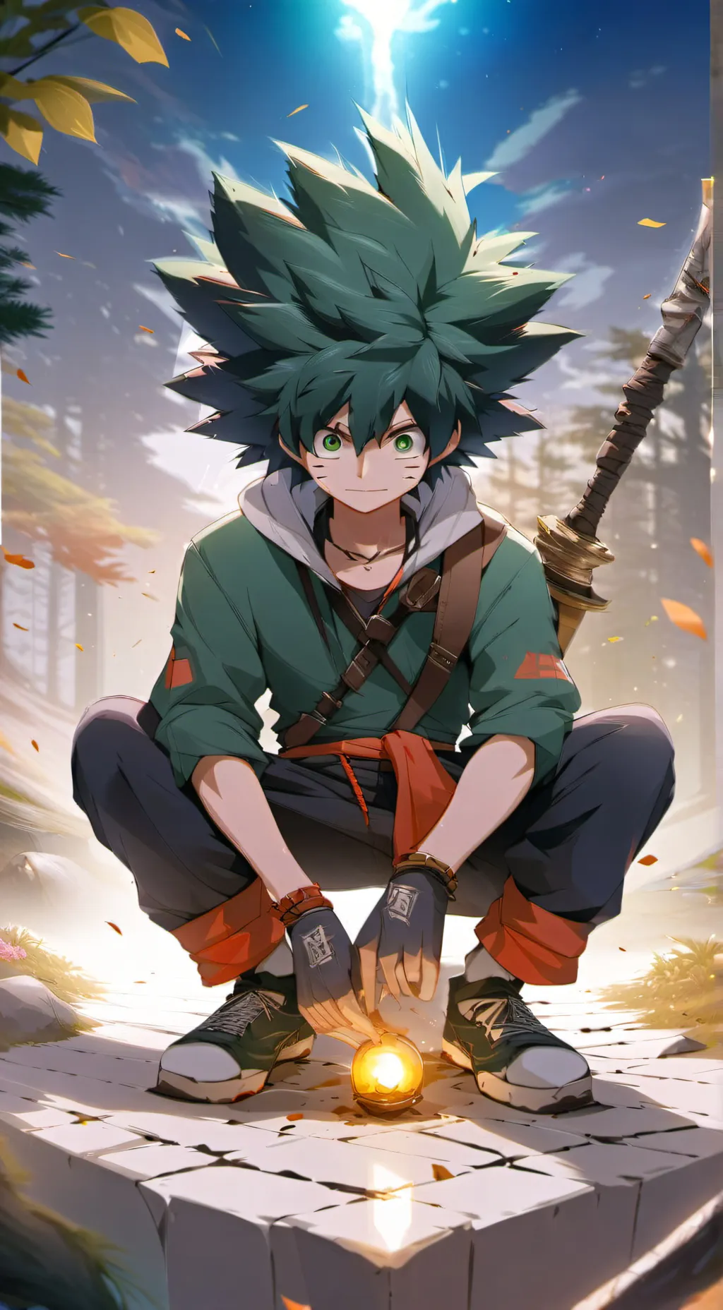 ai character: villain deku background