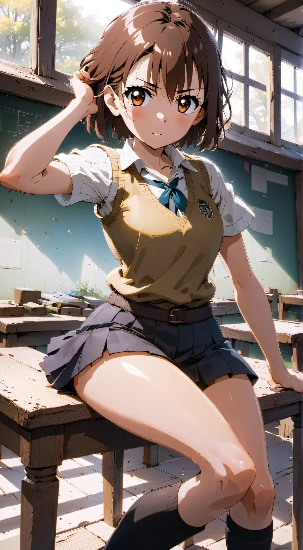ai character: Misaka Mikoto background