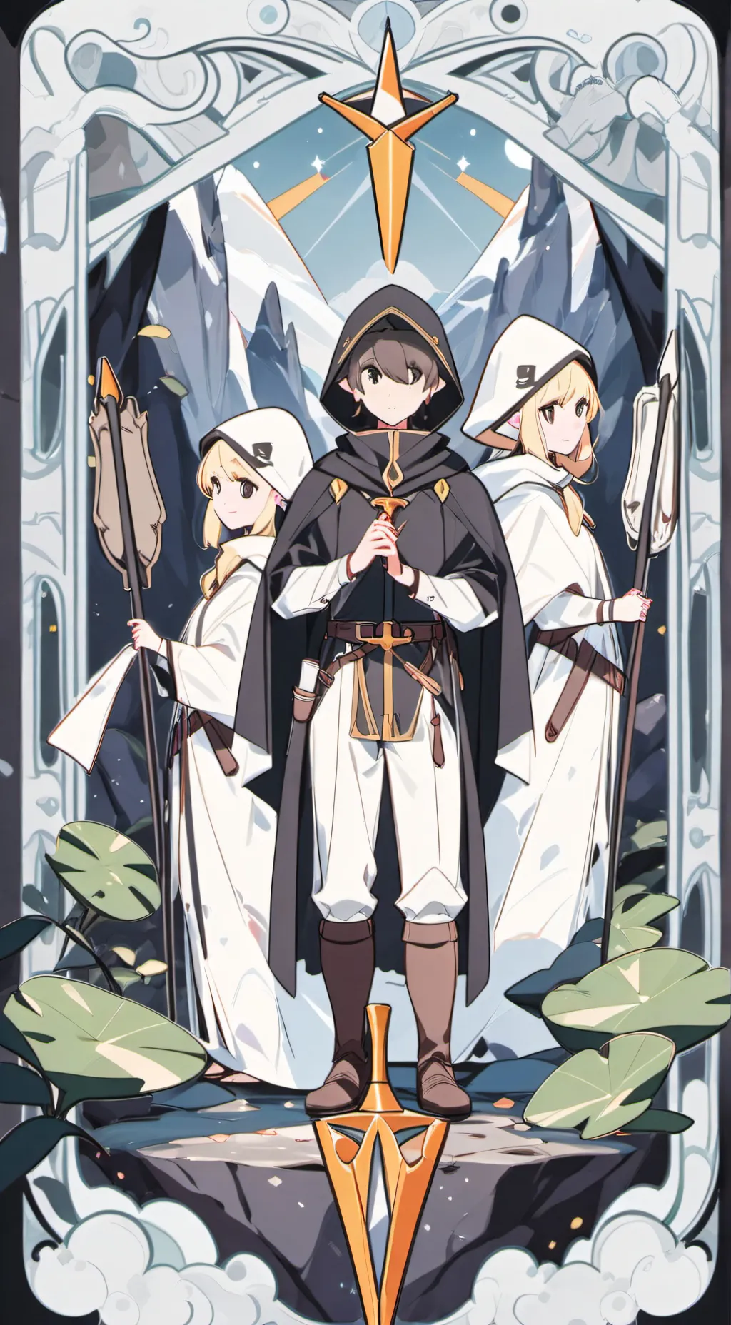 ai character: Delicious dungeon  background